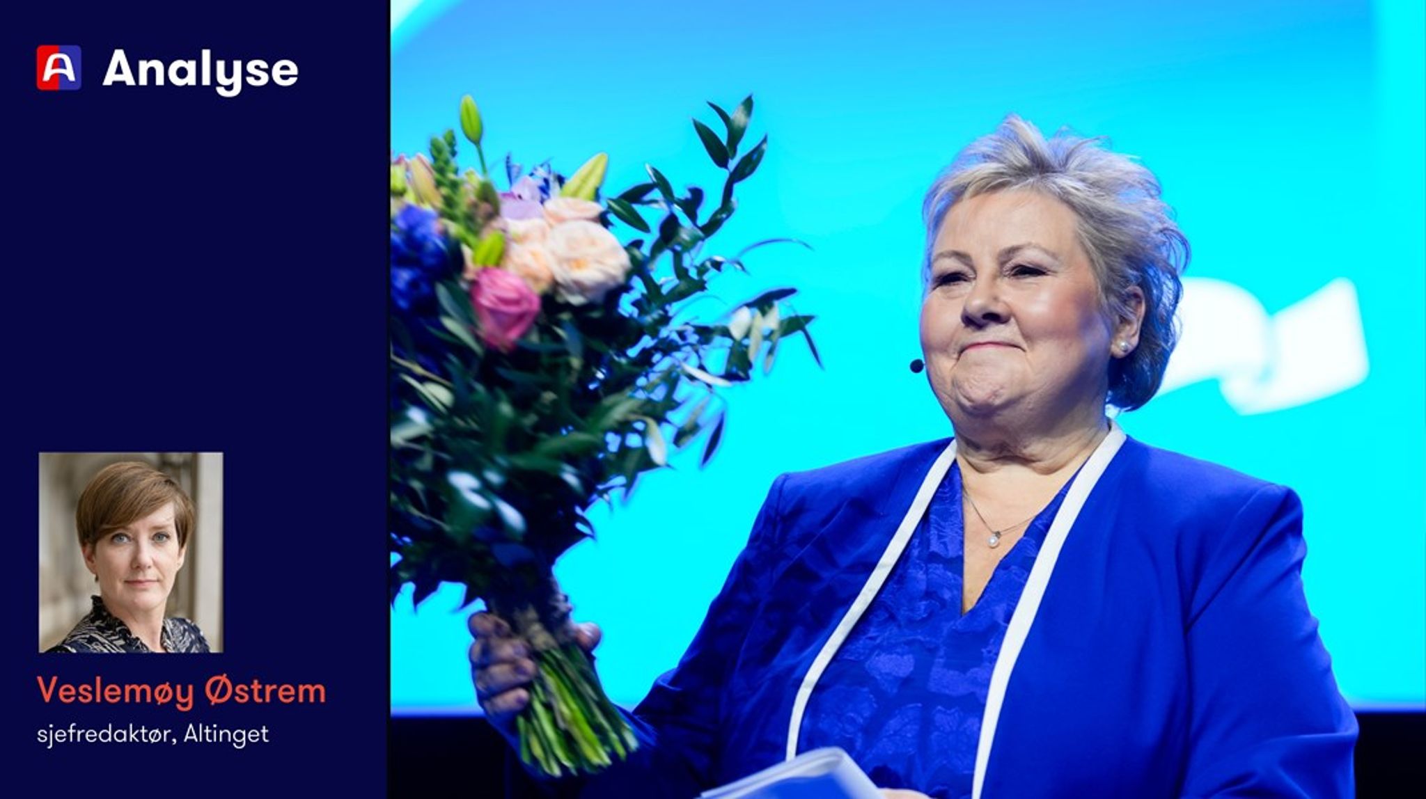 Erna Solberg holdt sin siste tale som partileder for Høyre, etter 22 år med opp- og nedturer.&nbsp;