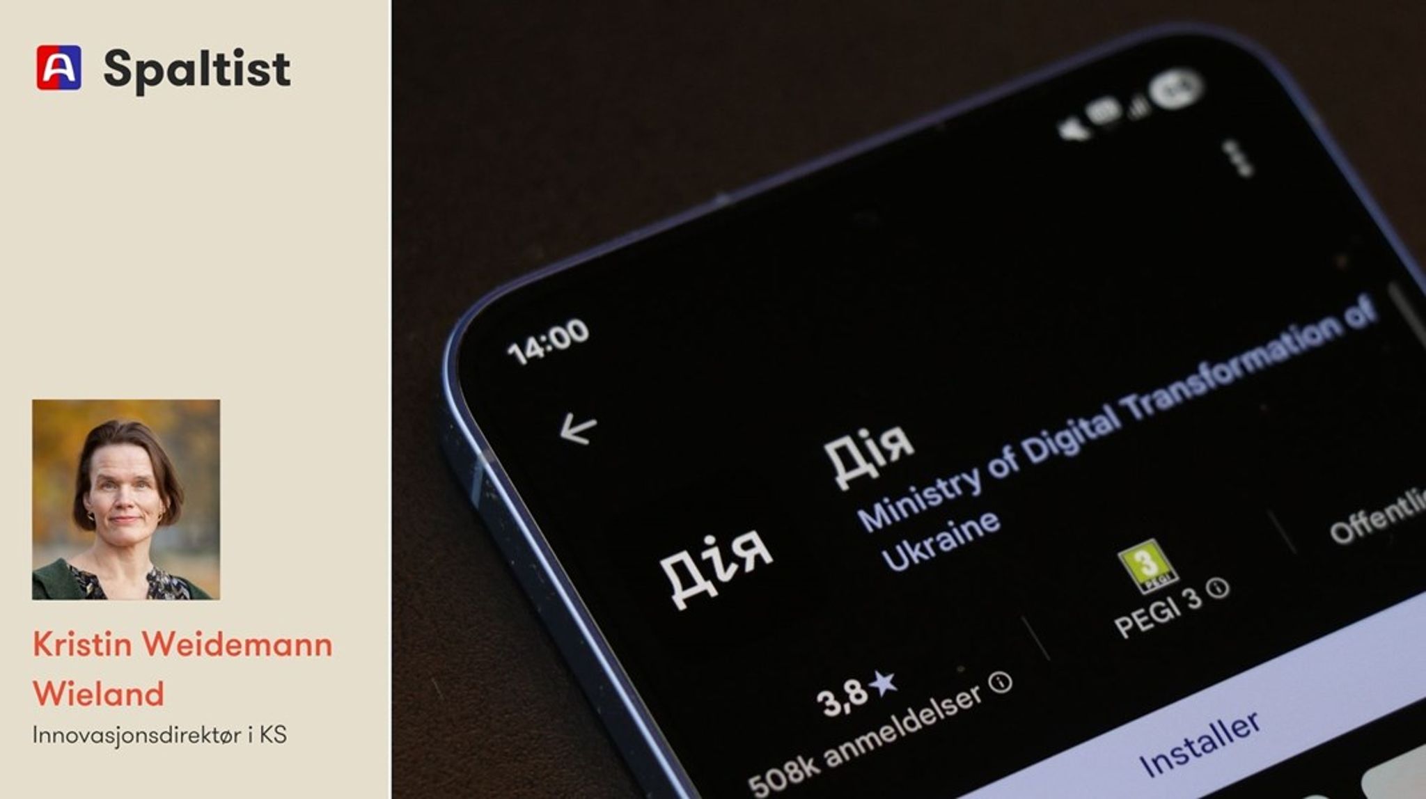 I Ukraina har de én app for alle offentlige tjenester, et resultat av et tett samarbeid mellom de ulike departementene. 