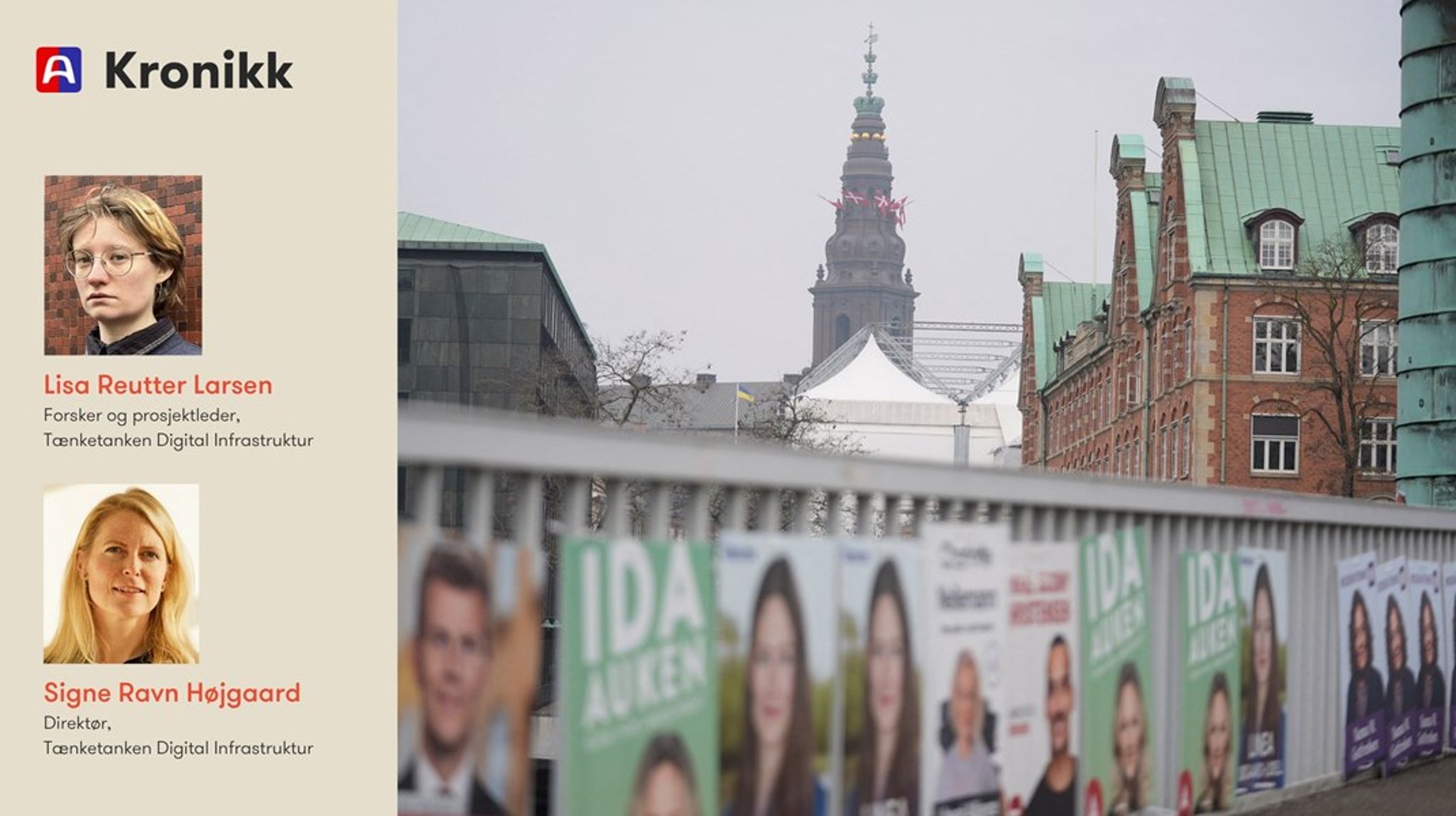 «Selv om teknologi ikke var hovedtema i årets valgkamp, har det likevel fått noe plass mellom diskusjoner om formueskatt og svineproduksjon. Flere dansker ønsker et annerledes internett og vil ta mer aktive valg i sin digitale hverdag,» forteller innleggsforfatterne.