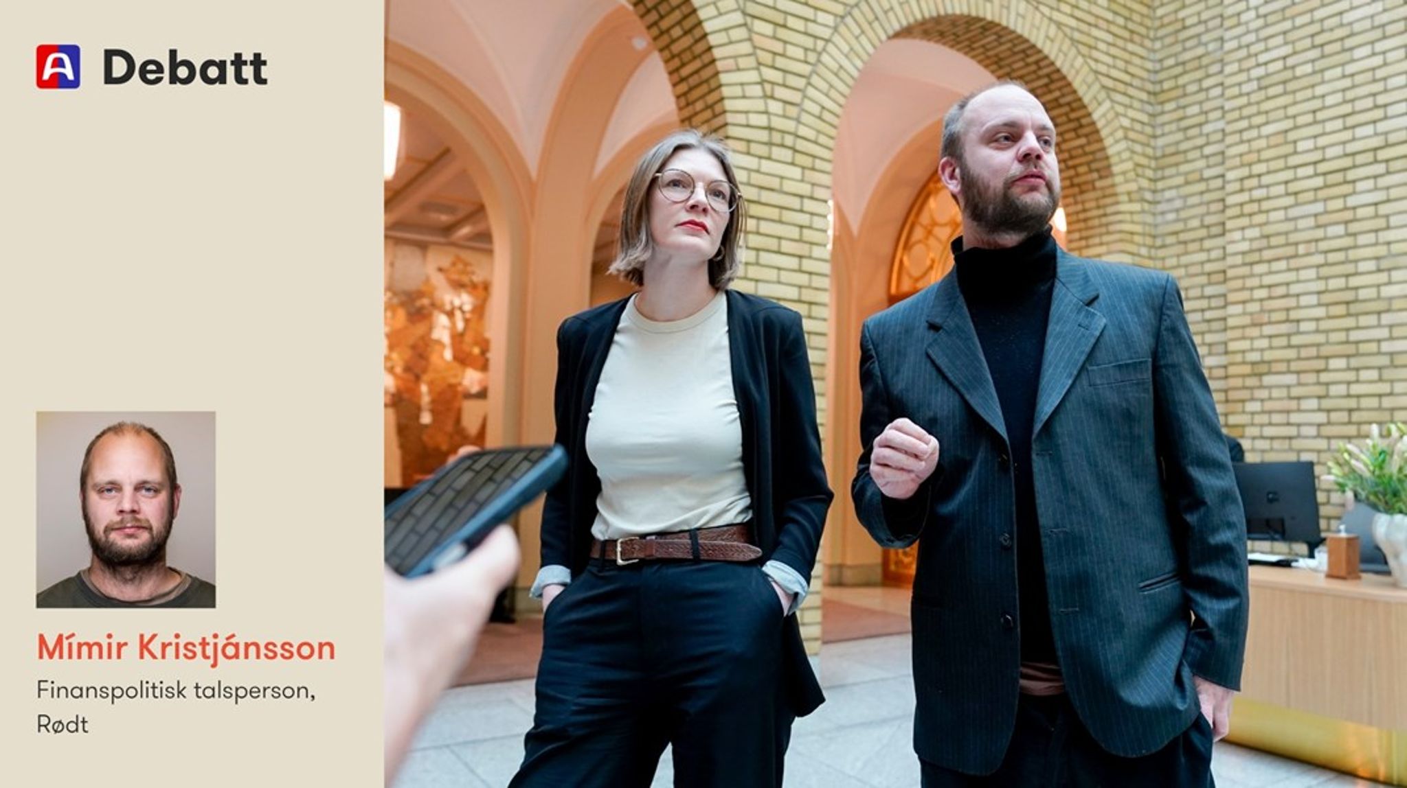 «Rødts mål er å lage en rimeligere og rausere offentlig sektor,»&nbsp;skriver Mímir Kristjánsson.