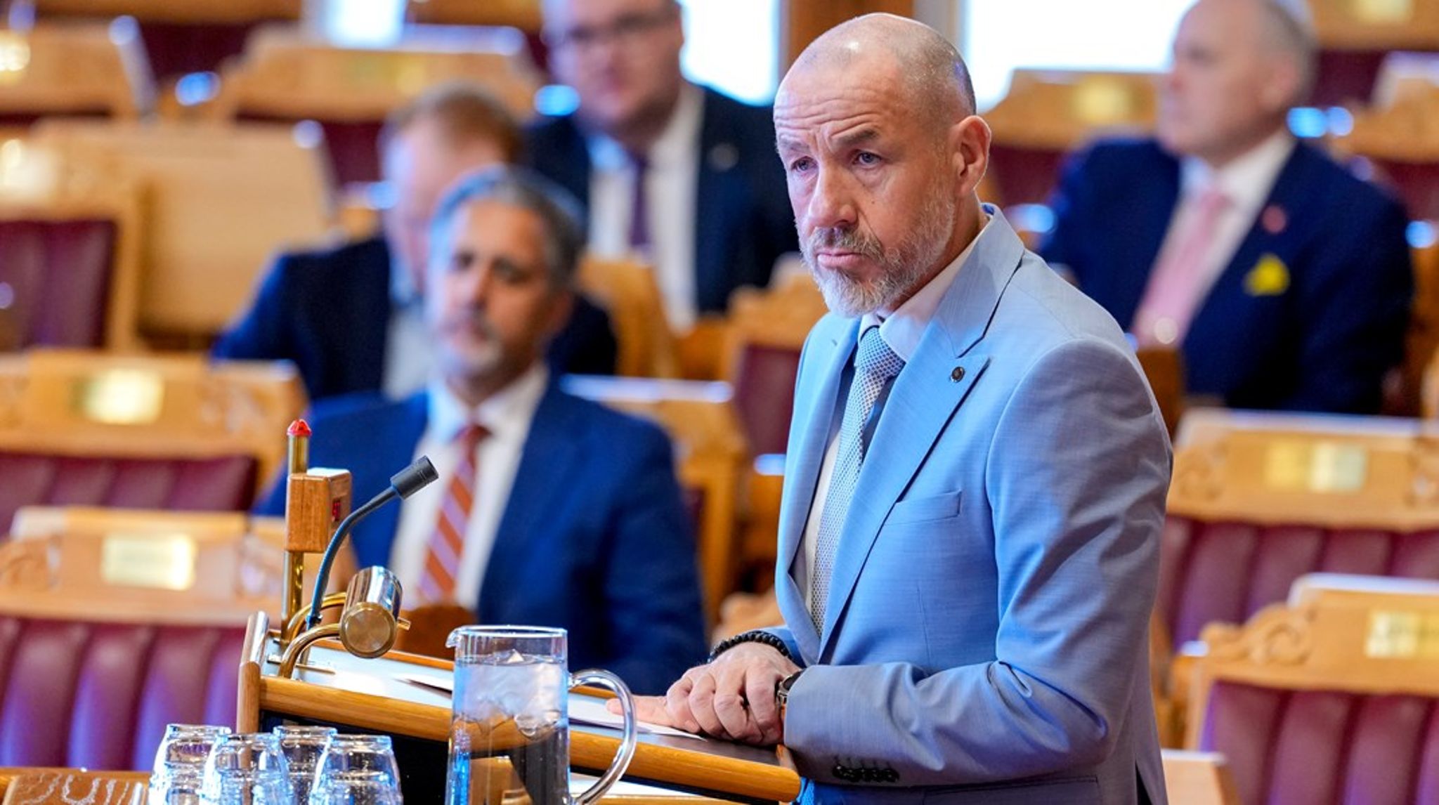 – Mener statsråden at Nkom nå skal risikere BankIDs fremtid og deres rennommé, ved å gå lenger enn det forskriften tilsier av sikkerhetskrav, spurte Tom Staahle (Frp) i spørretimen. 