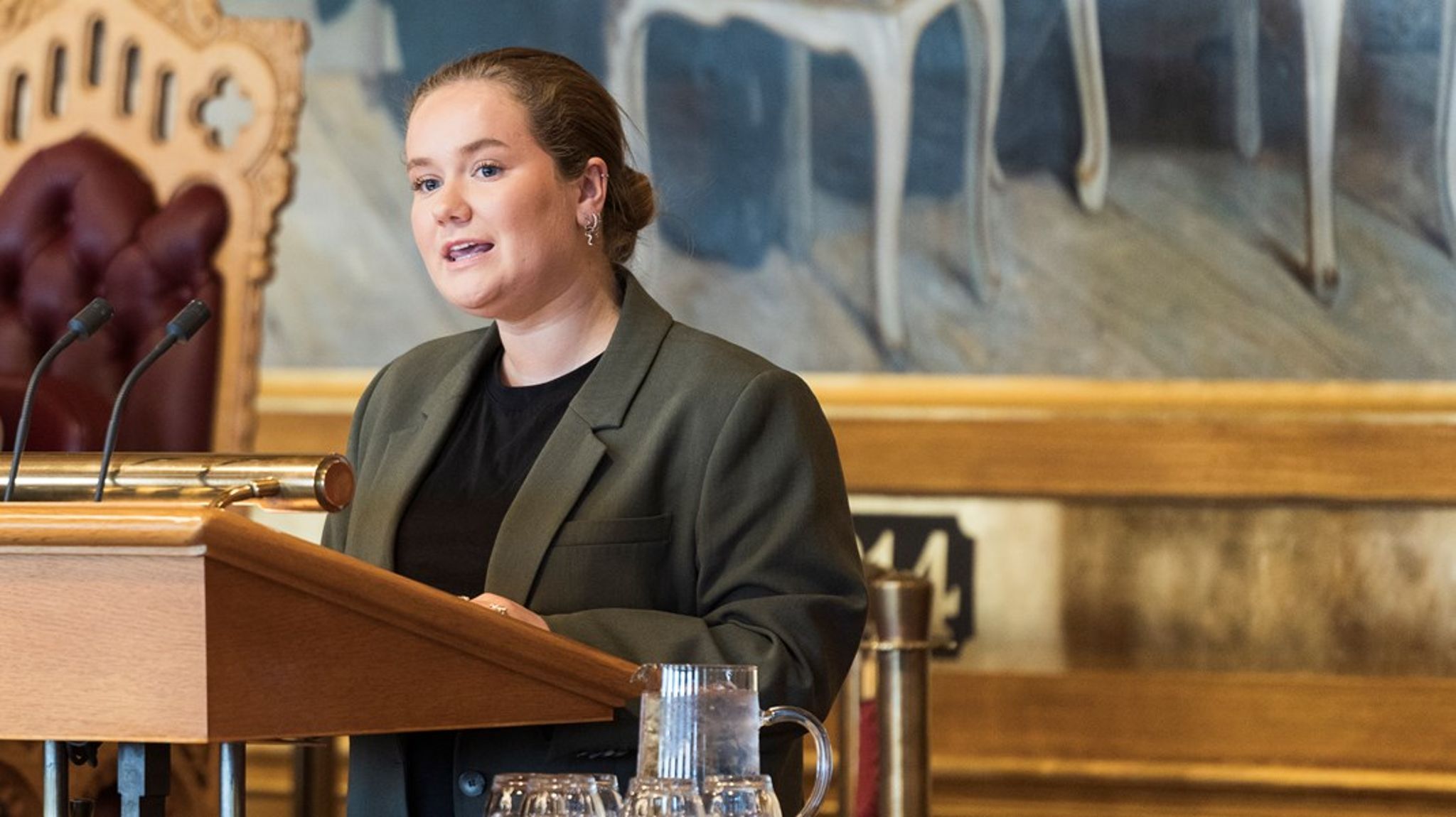 Frøya Skjold Sjursæther og MDG har fått et bredt flertall med på flere justerte vedtak fra deres dok 8-forslag om landvind.