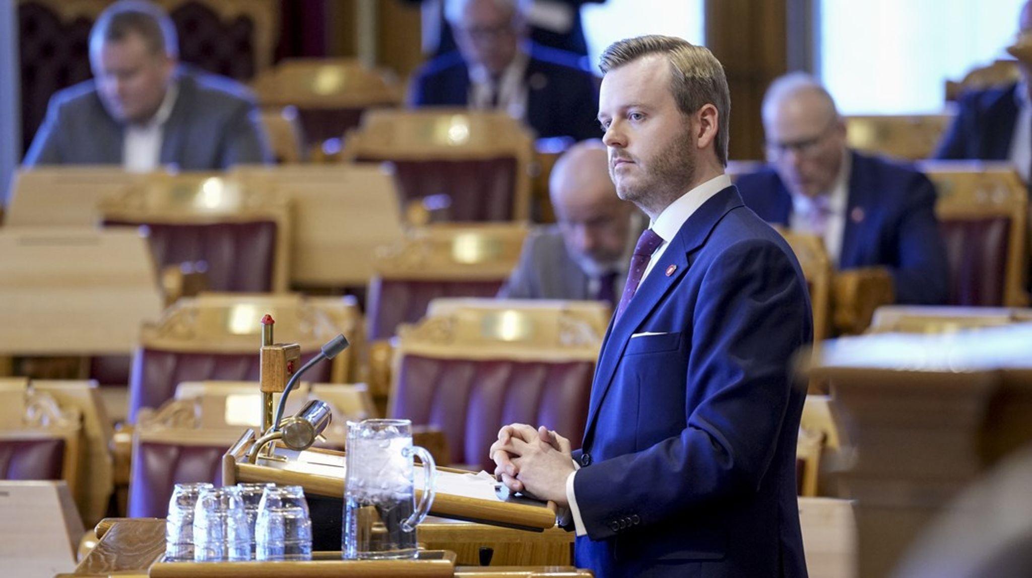 Kristian A. Eilertsen (Frp) og de andre helsepolitikerne får en travel dag i Stortinget tirsdag.