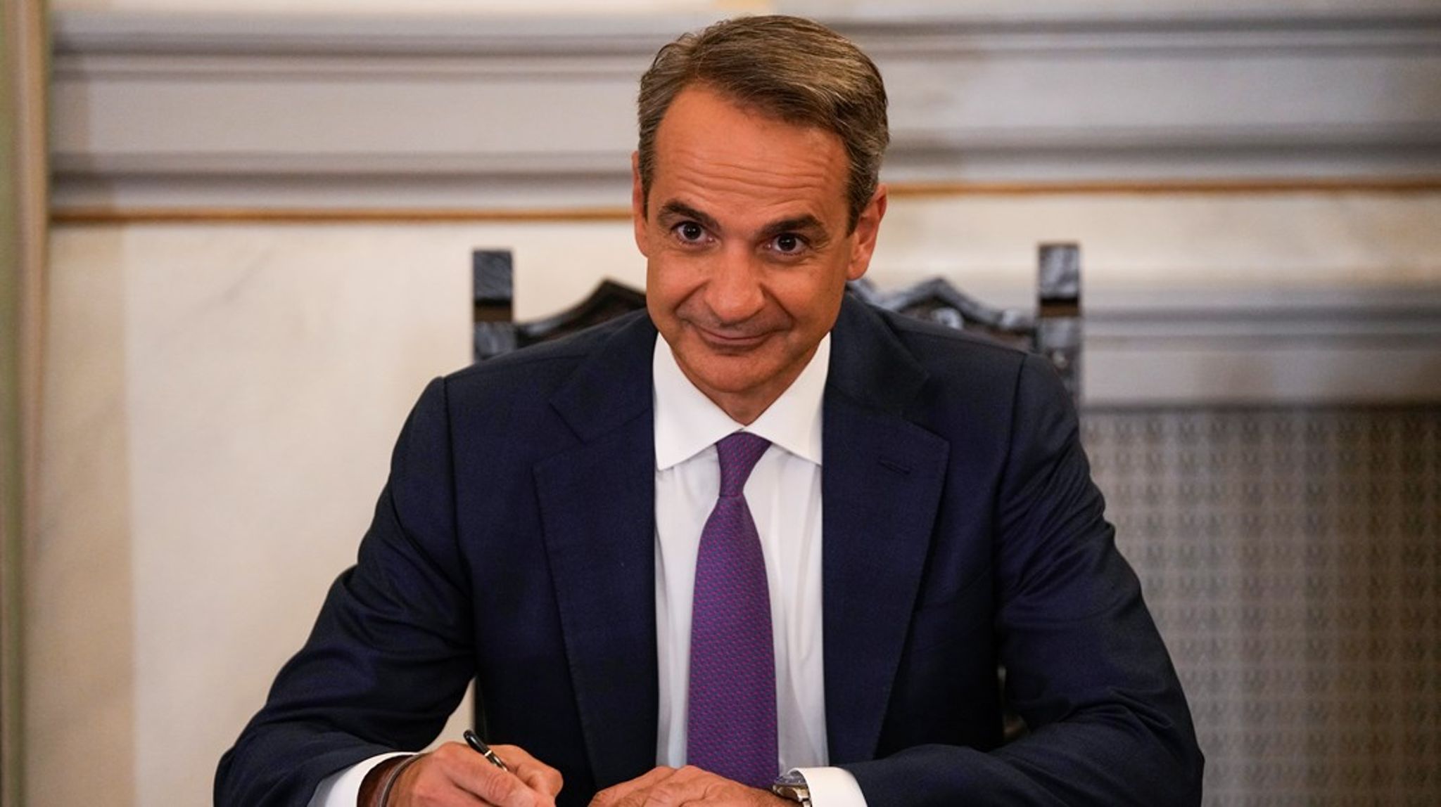 Nytt Demokrati-lederen Kyriakos Mitsotakis ble søndag gjenvalgt som statsminister i Hellas. 