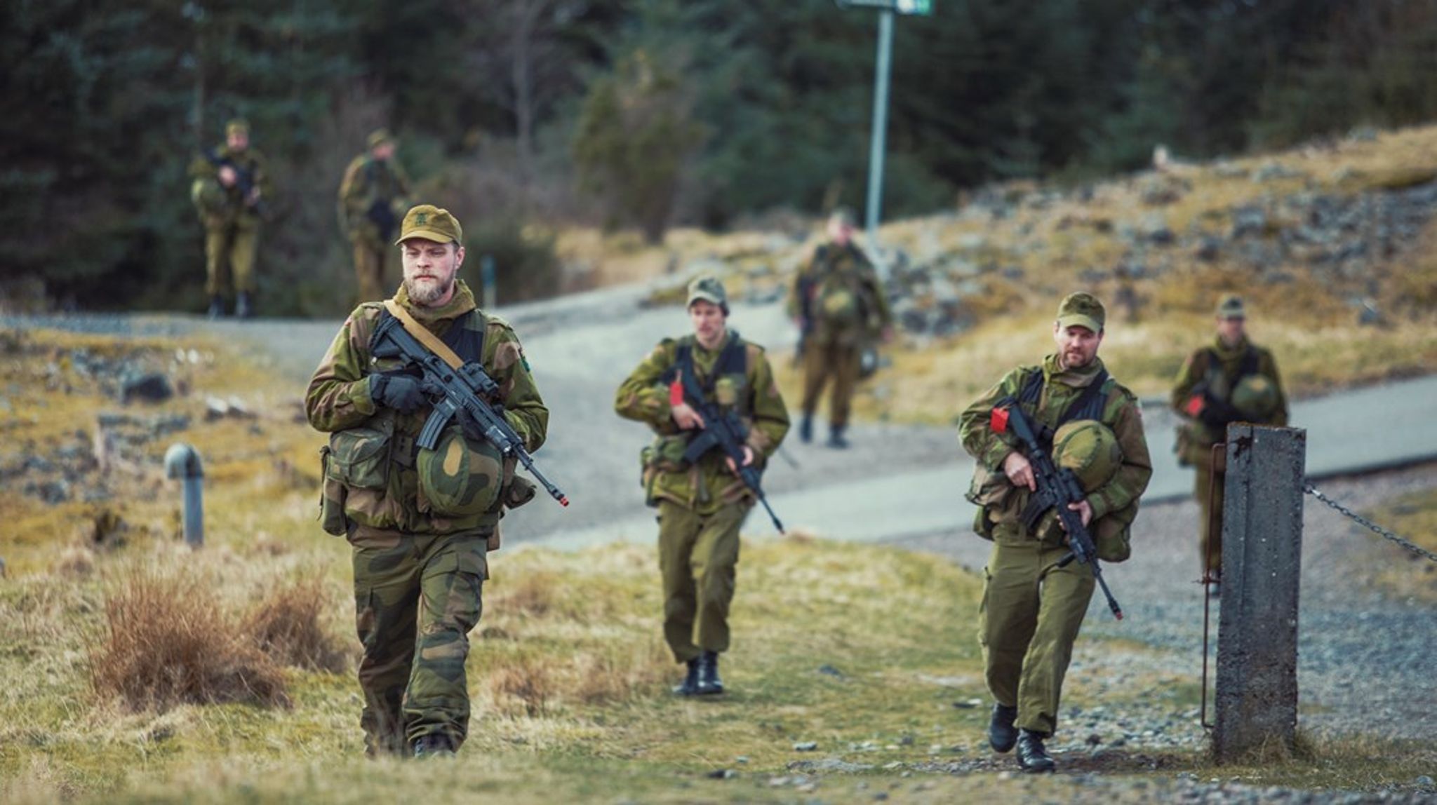 Det pågår i disse dager en større Heimeverns-øvelse på Hedmarken. Bildet er fra en tidligere øvelse.
