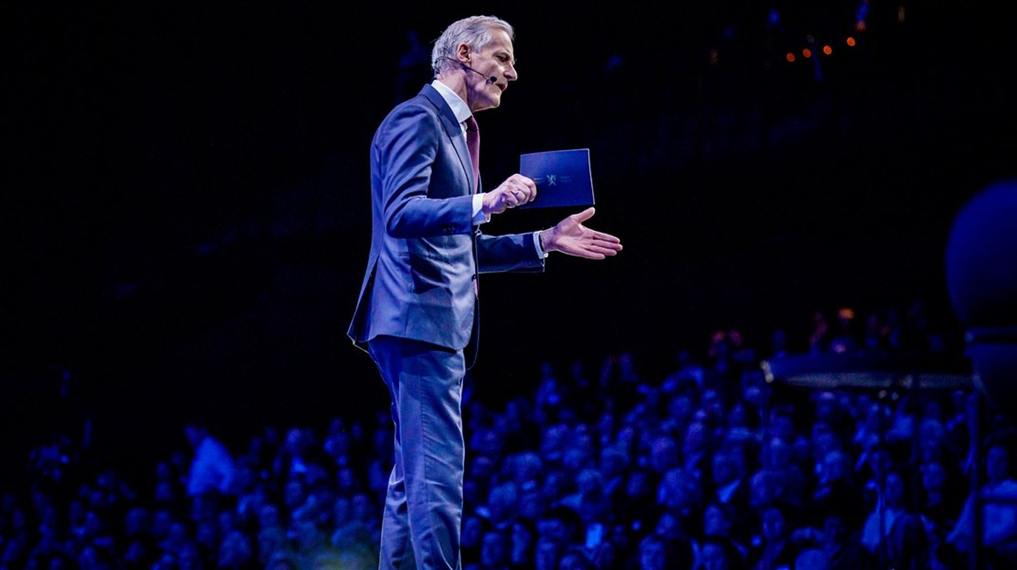 Statsminister Jonas Gahr Støre åpner årets NHO-konferanse, som han også gjorde i fjor