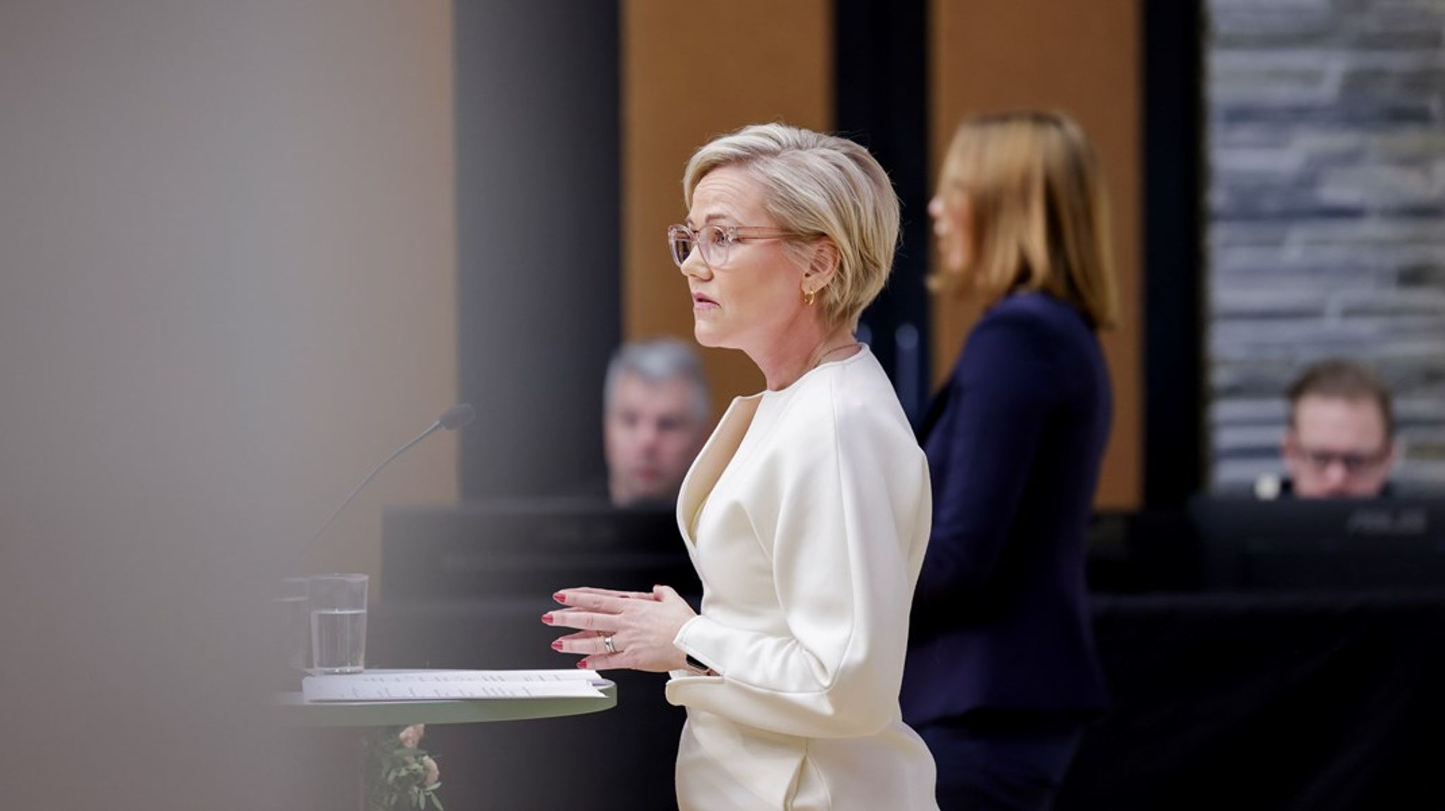 Helseminister Ingvild Kjerkol kom med flere nyheter i sykehustalen. Hun lekket blant annet flere høydepunkter fra den kommende Nasjonal helse- og samhandlingsplan.