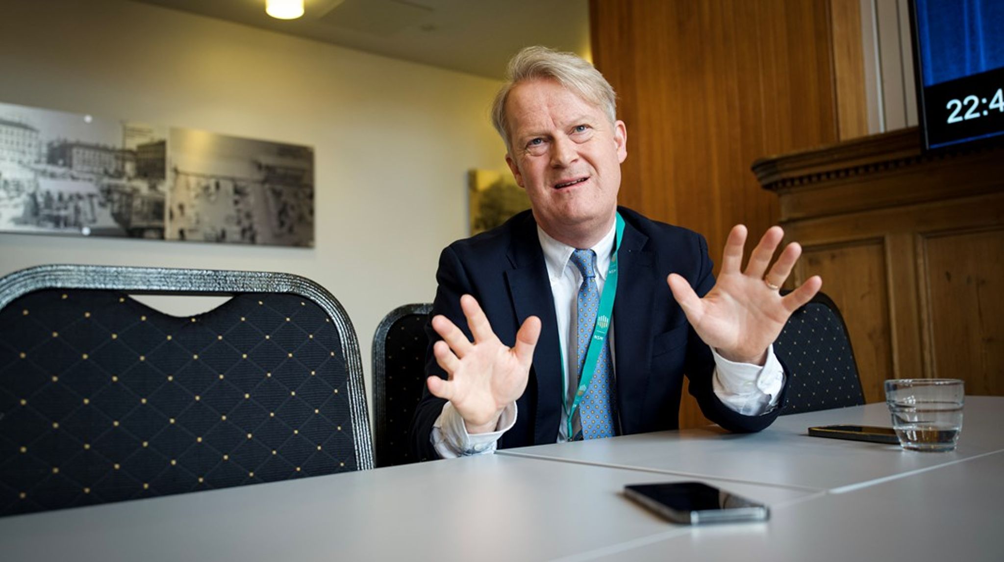 Fagdirektør Andreas Skjøld-Lorange i Nasjonal sikkerhetsmyndighet (NSM) deltok på sikkerhetskonferansen.