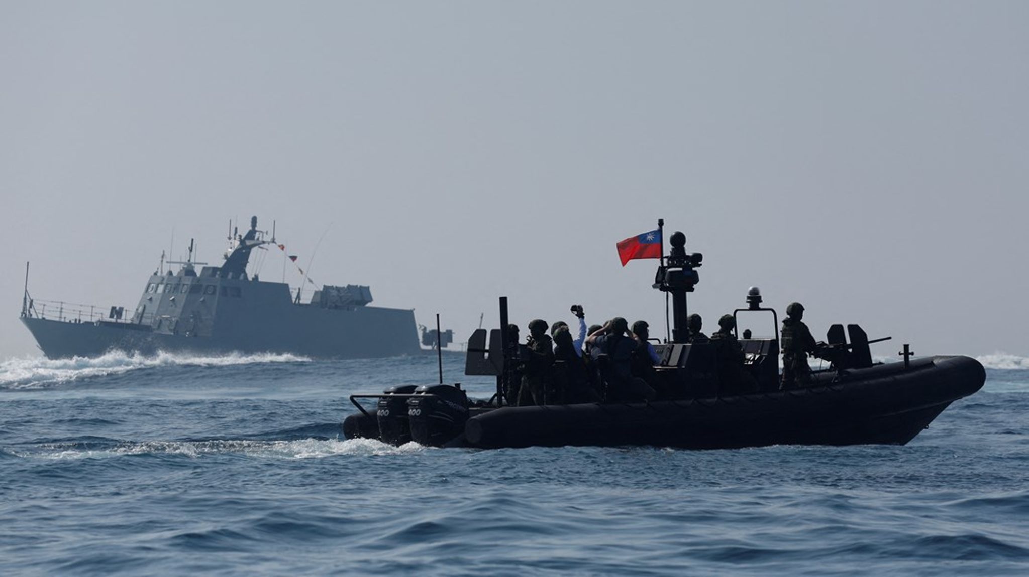 Norske forskere mener det er mulig at det kan bryte ut krig mellom Kina og USA over Taiwan. Her fra en militærøvelse i Taiwan i slutten av januar.