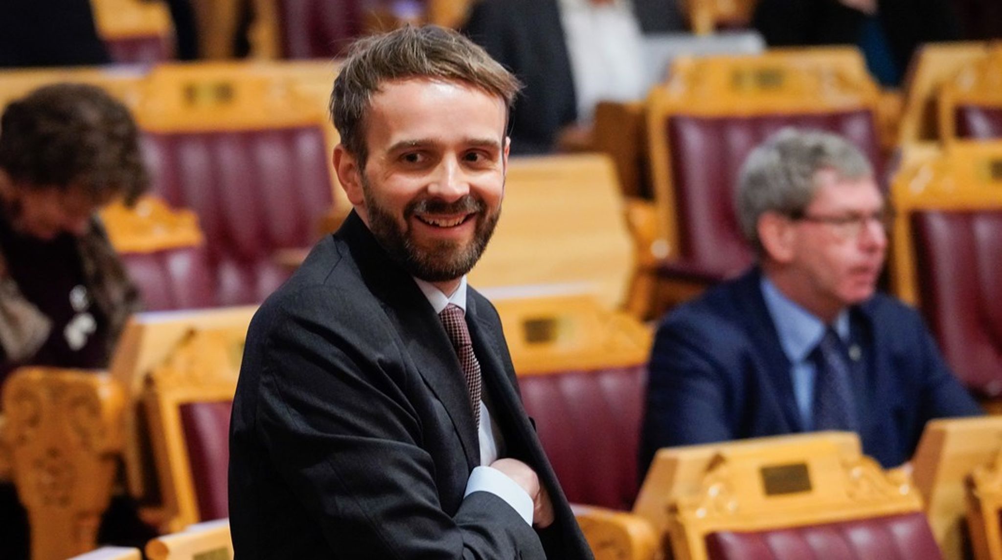 IKKE LENGER NÆRINGSMINISTER: Den nye helseministeren Jan Christian Vestre må svare på en rekke spørsmål i Stortingets spørretime onsdag. 