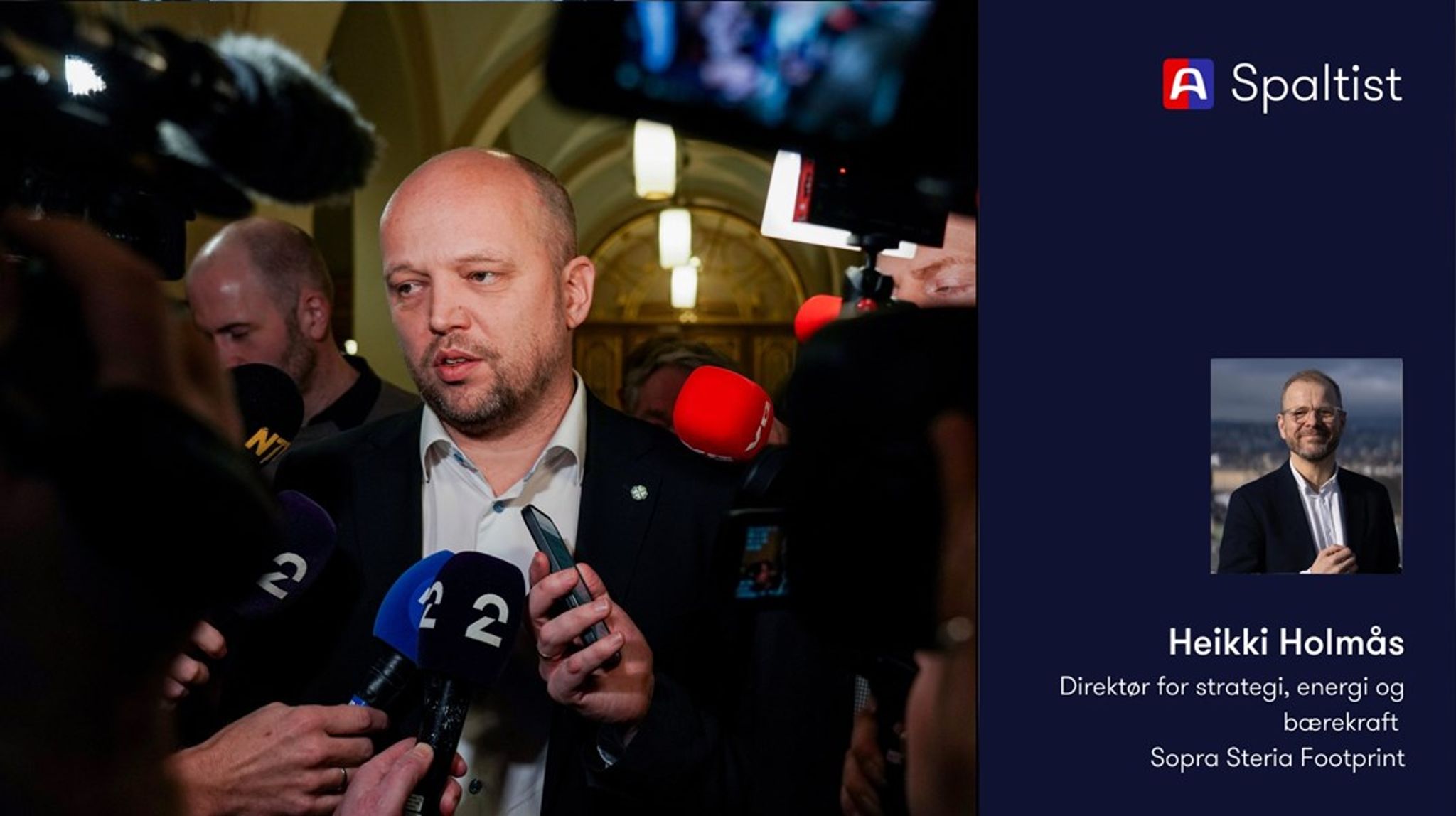 Før vi får en tydelig beskrivelse av hva som trengs av kraft for å nå klima- og industrimål, med en oppskrift for hva som må gjøres for å få utviklet kraften raskt nok, virker det umulig å få en edruelig debatt. I dag forholder ikke alle seg til samme virkelighet, skriver spaltist Heikki Holmås.