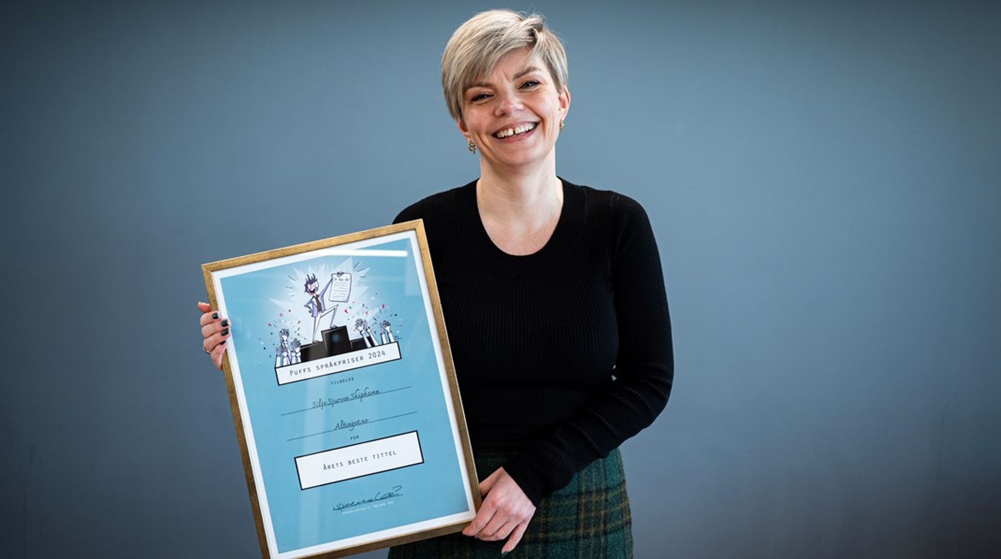 Silje Sjursen Skiphamn skrev i juni en analyse om politikernes stortingsdebatt om Nasjonal helse- og samhandlingsplan. Den ga henne språkpris for årets beste tittel.&nbsp;