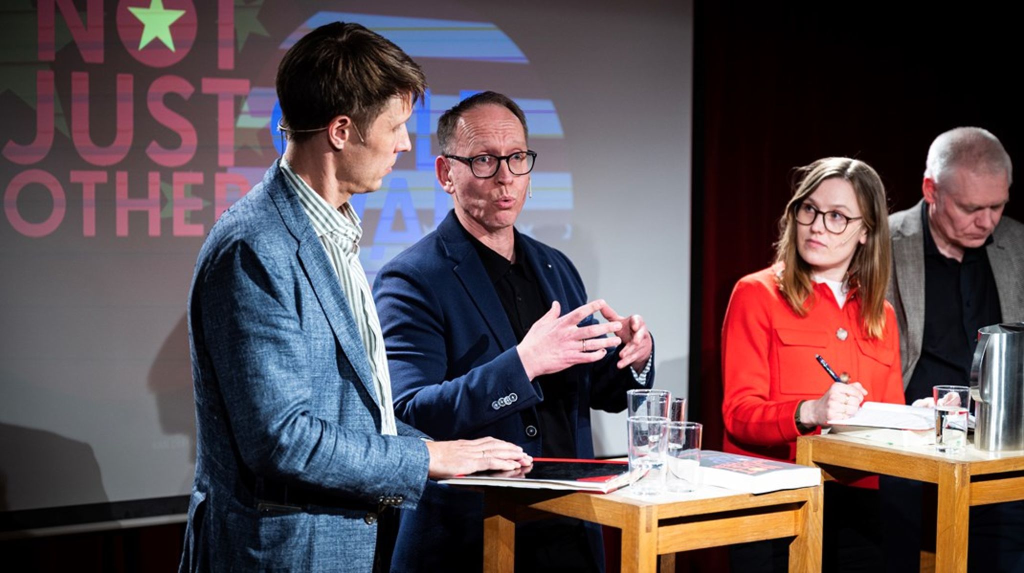 Professor Øystein Tunsjø deltok nylig på en boklansering på Litteraturhuset i Oslo.