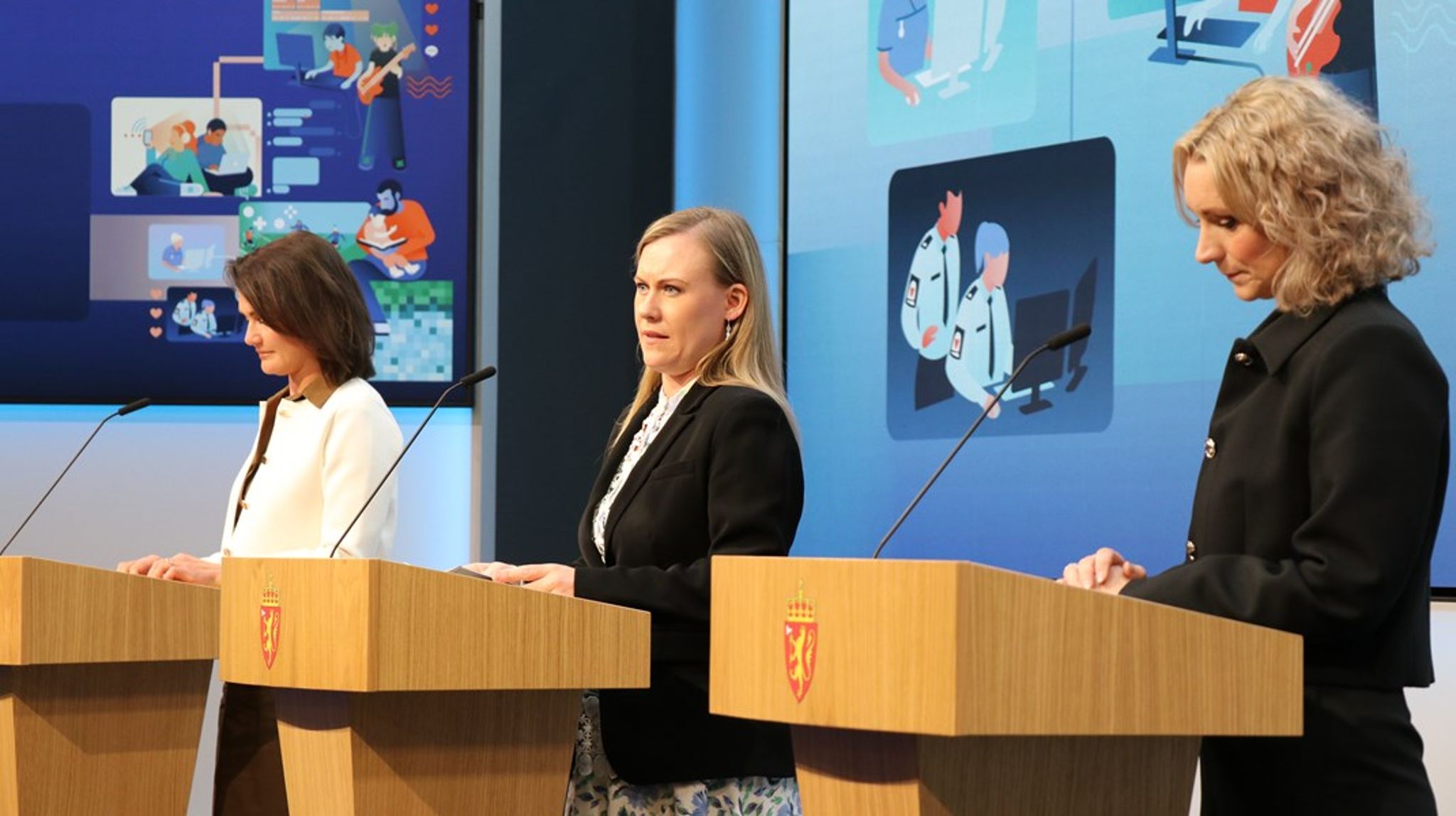 Barne- og familieminister Lene Vågslid (bildet) legger frem ny stortingsmelding sammen med Karianne Tung og Kari Nessa Nordtun.&nbsp;<br>