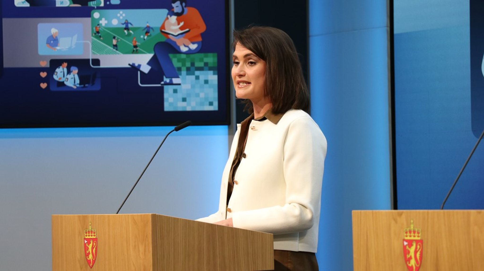 Kunnskapsminister Kari Nessa Nordtun la frem stortingsmeldingen «Trygg oppvekst i en digital verden» tirsdag. Der annonserte hun nye grep for de yngste skolebarna.&nbsp;