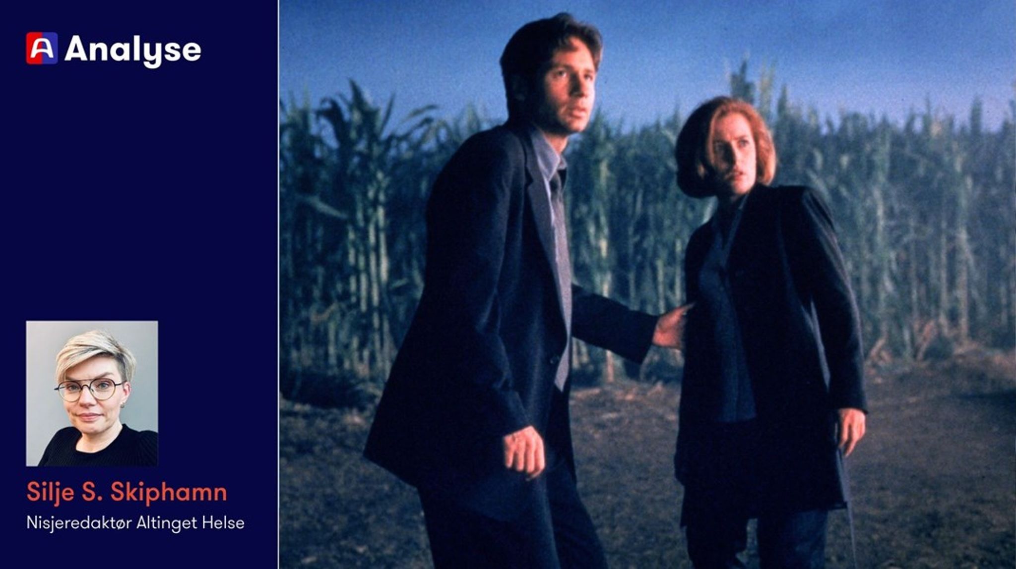 Tv-serien The X-Files med FBI-agentene Fox Mulder og Dana Scully gikk sin seiersgang i perioden 1993–2002. Serien gjorde comeback i 2016–2018.