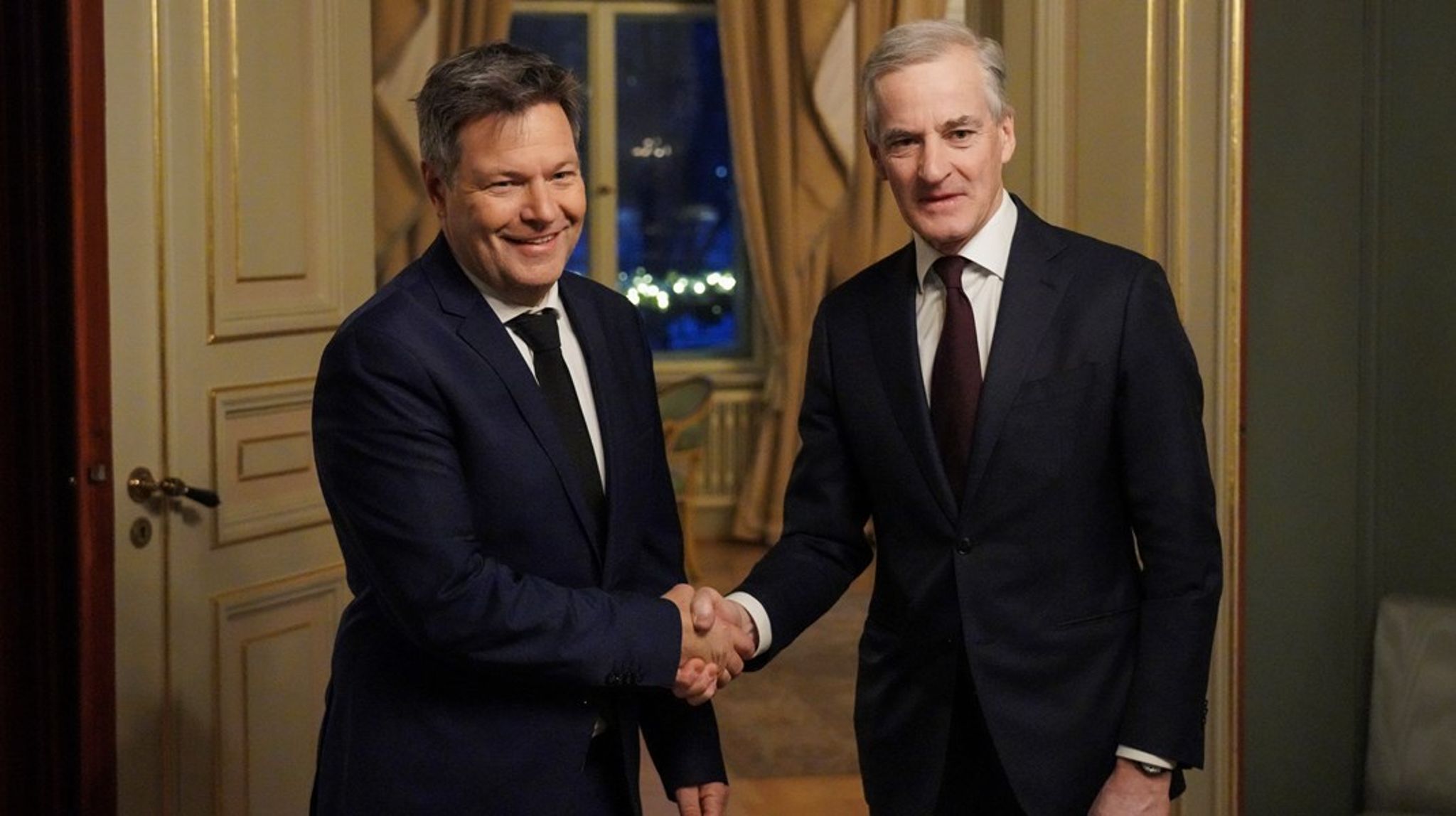 Tysklands visekansler og klima- og næringsminister Robert Habeck besøkte Norge torsdag og fredag. Torsdag morgen holdt han en felles pressekonferanse med statsminister Jonas Gahr Støre.