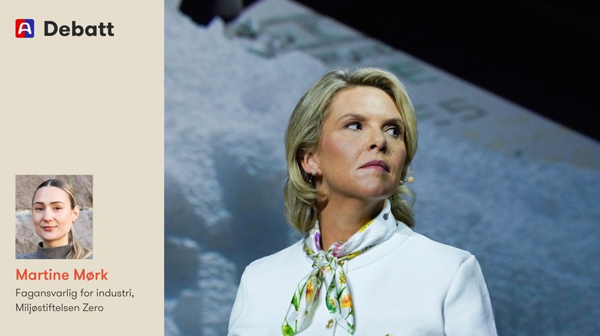 Sylvi Listhaugs kamp mot statlig støtte til grønn industri er i praksis en kamp mot norsk industri, mener Martine Mørk.