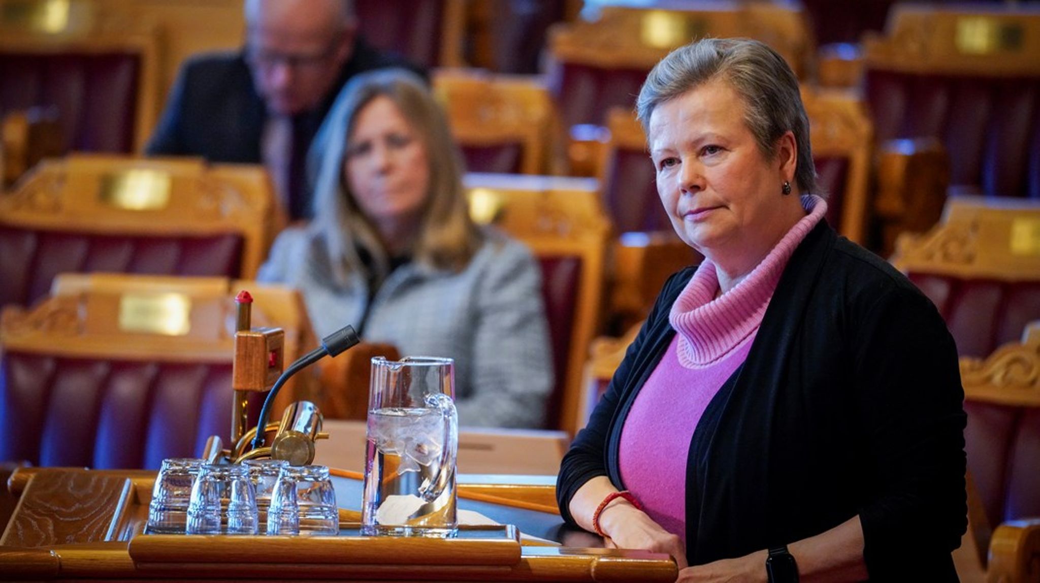 Siv Mossleth er ferdig på Stortinget etter to perioder og søker nye stillinger. Her fra en muntlig spørretime i februar 2025.