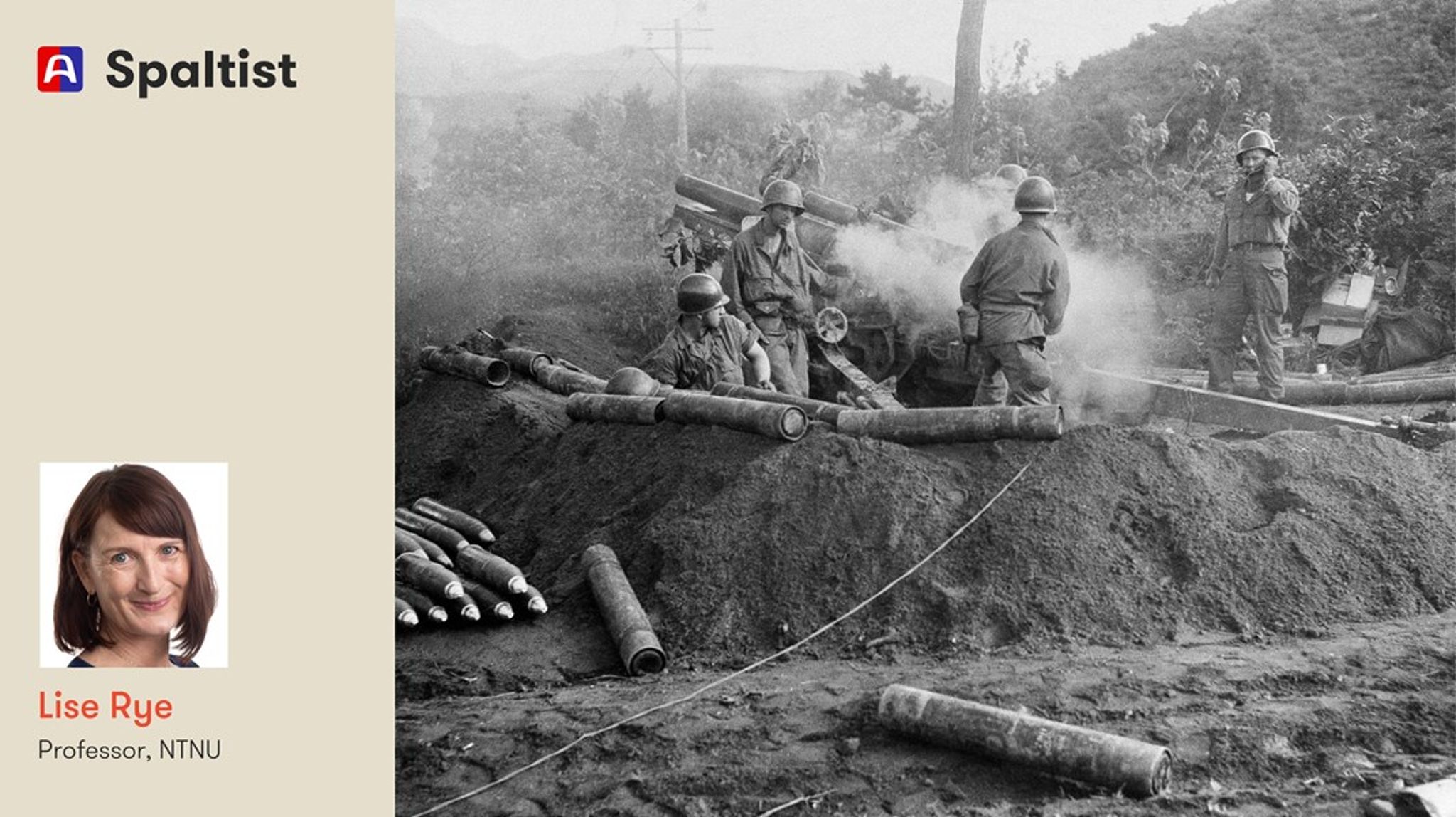 Meldingen fra USA om at Europa må ta større ansvar for egen sikkerhet, er som et ekko fra 1950. Da var Korea-krigen brutt ut. Lise Rye minner om at forsøket om å danne en felles forsvarsunion strandet forrige gang det ble forsøkt. 