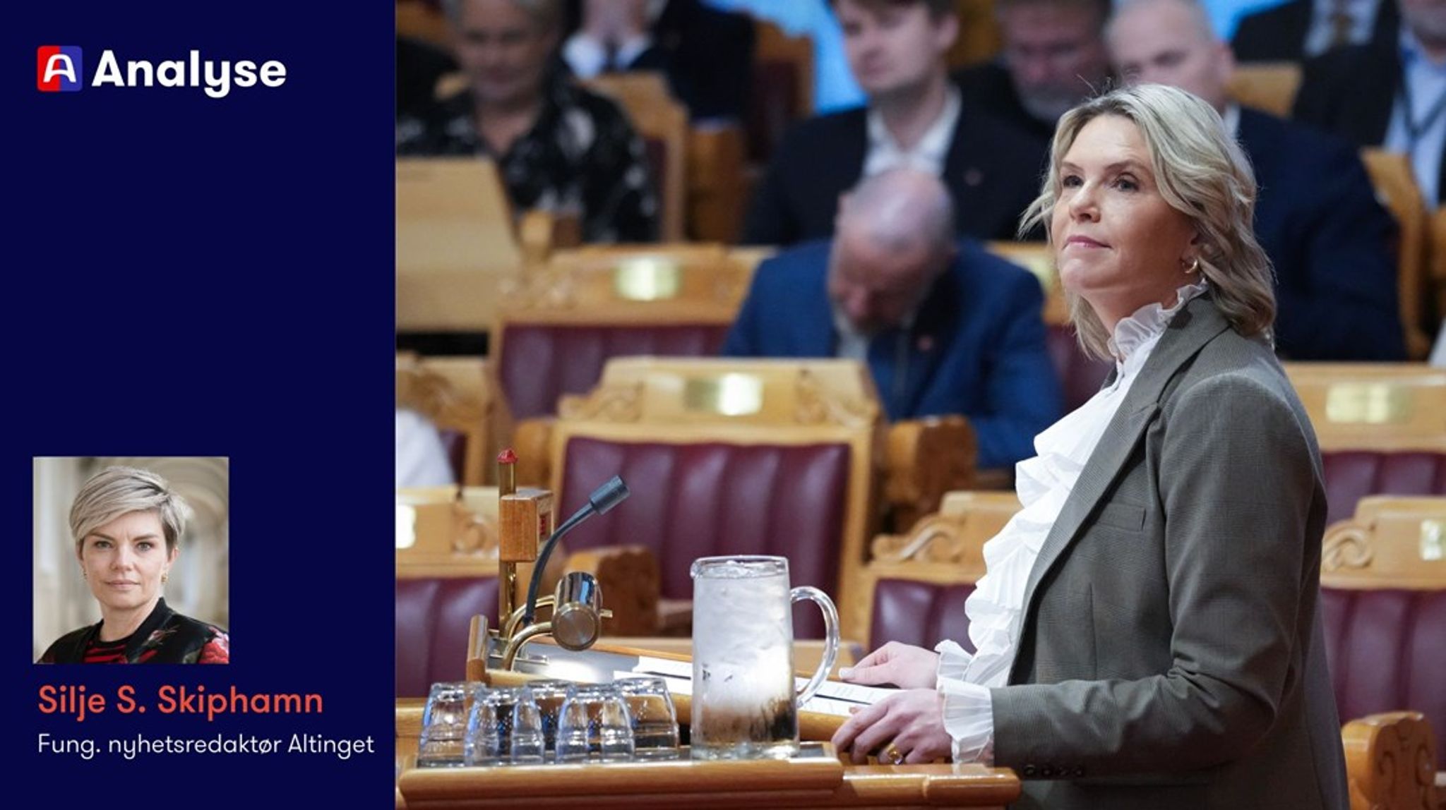 Frp-leder Sylvi Listhaug hadde en uendelig liste med ting som kan bli bedre da hun stilte spørsmål til statsministeren i spørretimen.