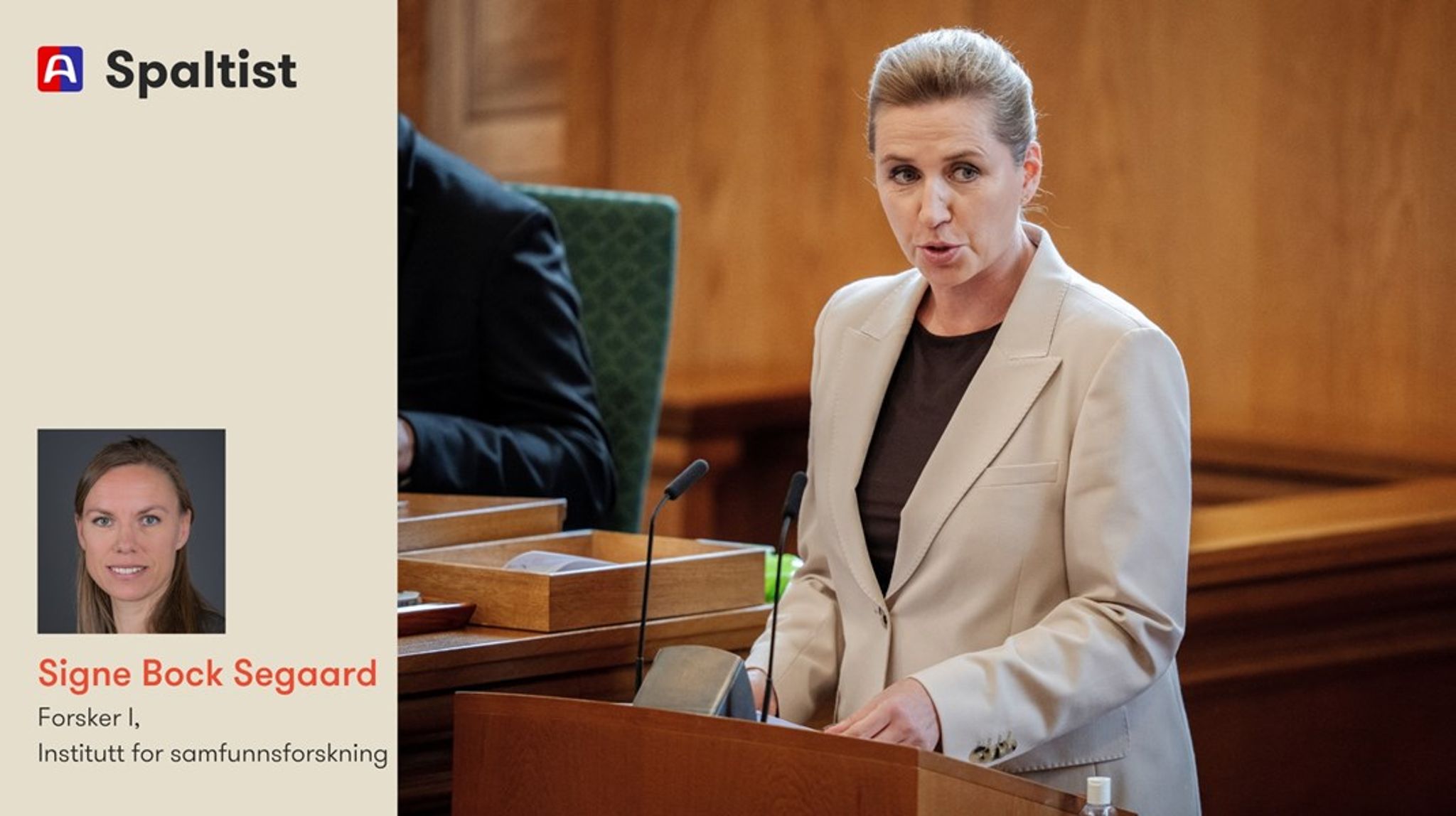 Ved åpningen av det danske Folketinget 7. oktober rettet statsminister Mette Frederiksen fokus mot personangrep på politiske aktører i sin åpningstale.&nbsp;«Det må ikke blive sådan, at det kun er de mest hårdhudede, der er tilbage. Dem, der mener, man skal kunne tåle alt. Og finde sig i hvad som helst», sa hun.