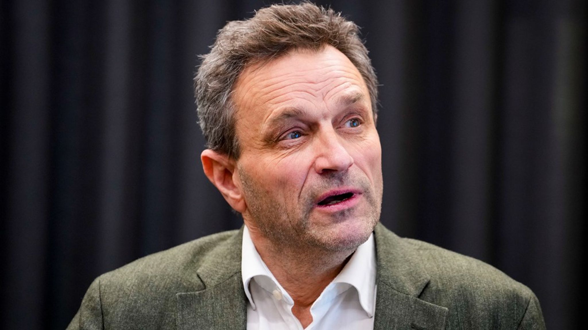 Arild Hermstad møtte onsdag pressen for å orientere om oljekrav og budsjettforhandlinger.