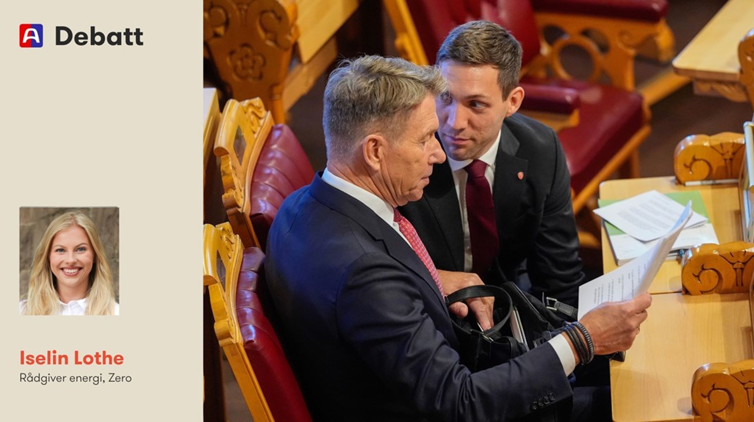 Nå må regjeringen få nye tiltak for økt nettkapasitet inn i sin klima- og energiplan, skriver Iselin Lothe.