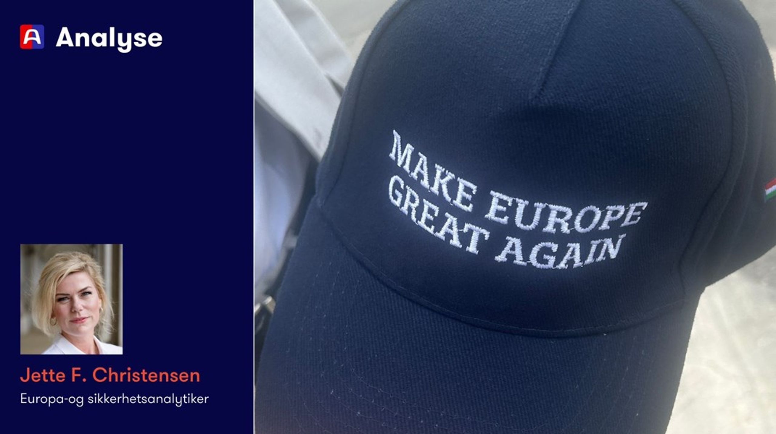 Reaksjonene på USAs nye sikkerhetsstrategi kan koste etablerte partier i Europa konsentrasjon og velgerne de trenger, og hjelpe de som vil svekke og splitte Europa, skriver Jette F. Christensen.