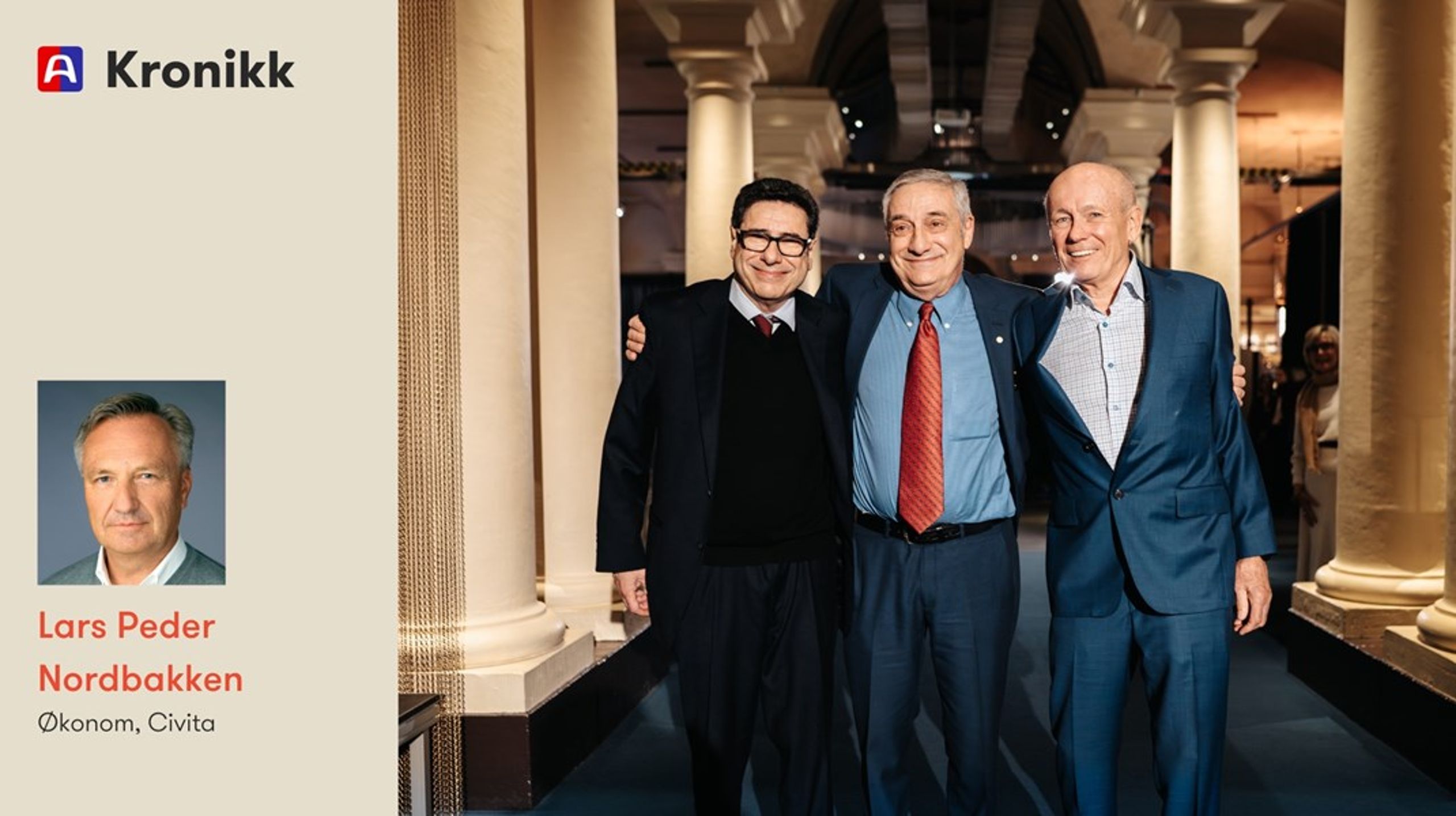 Nobelprisen i økonomi 2025 ble tildelt Joel Mokyr, Philippe Aghion og Peter Howitt, for deres samlede bidrag til å forklare årsaker og betydningen av teknologi- og innovasjonsdrevet økonomisk vekst.