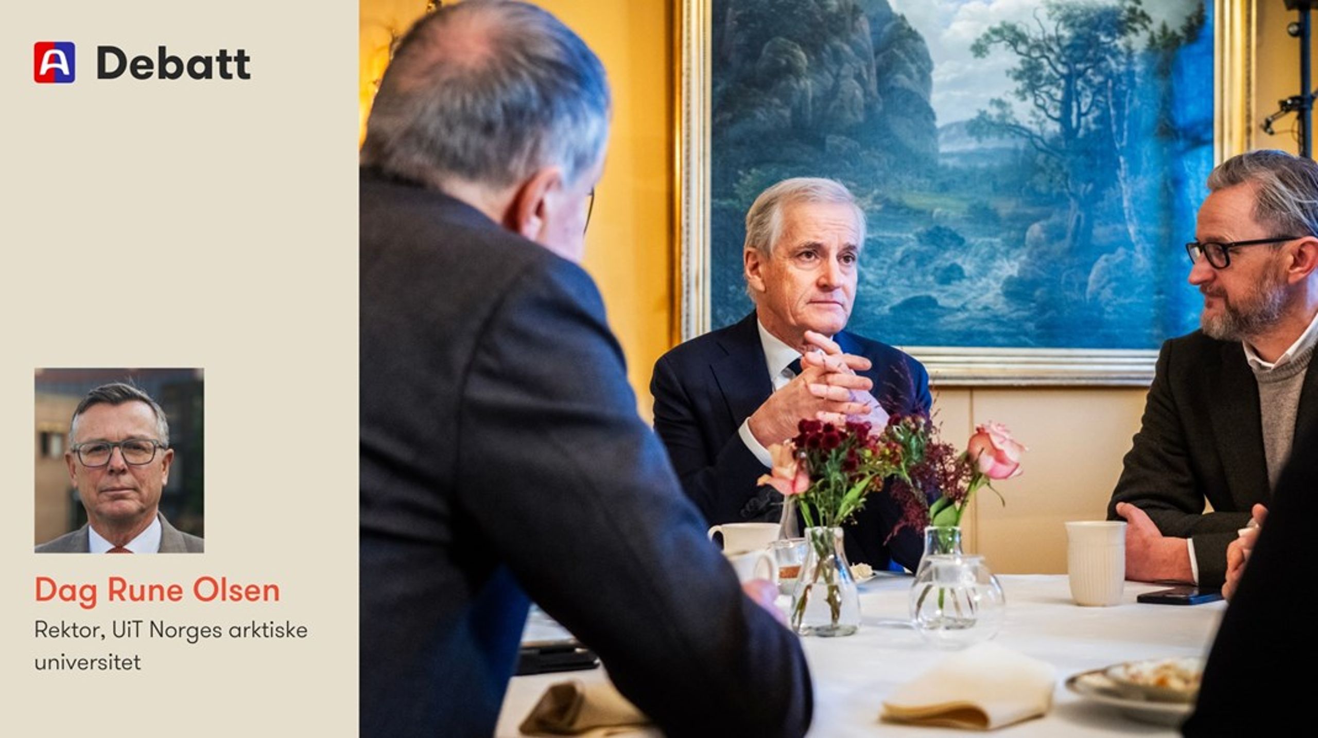 Økonomiprofessor og Nobelpristaker James Alan Robinson hevder at forskjeller i økonomisk utvikling utelukkende avhenger av politiske og økonomiske institusjoner. I så fall vil Støres plan for Norge bli avgjørende for vår økonomiske utvikling gjennom forskning og innovasjon, skriver UiT-rektor Dag Rune Olsen.