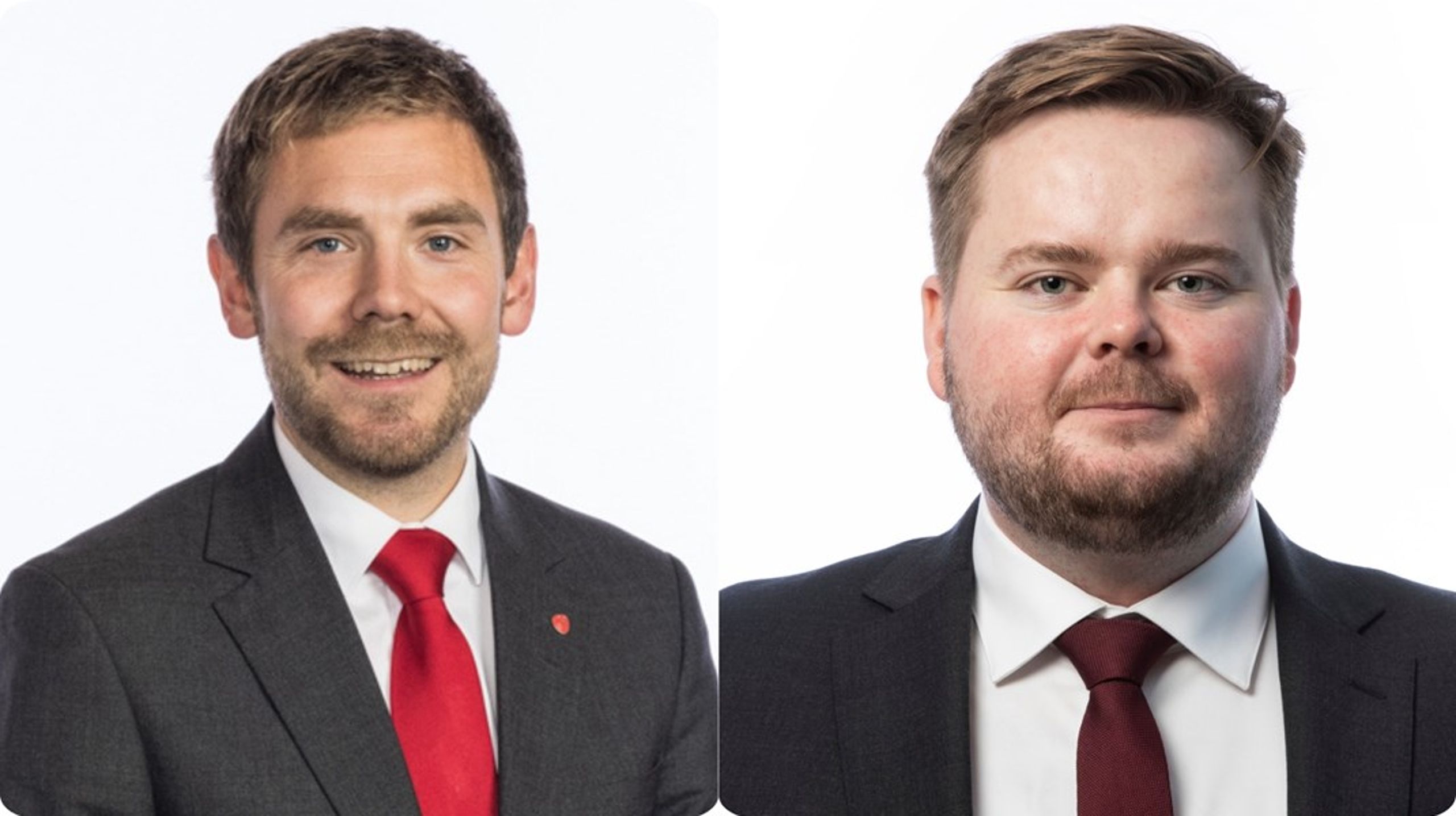 Tom Kalsås (t.v.) går av som statssekretær i Samferdselsdepartementet. Han erstattes av Jakob Vorren (t.h.)