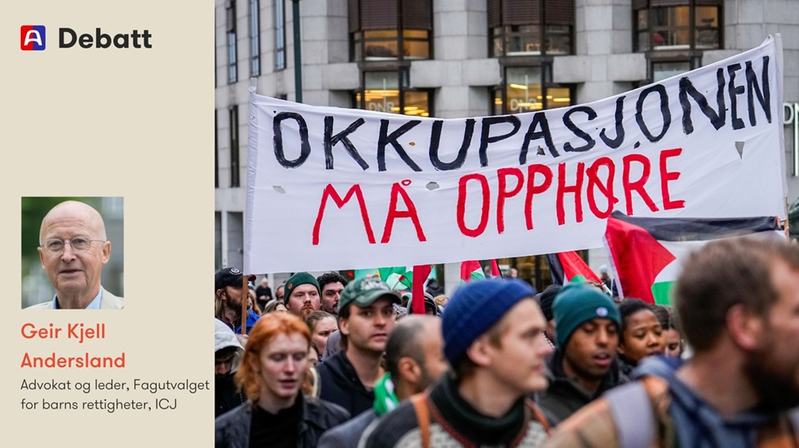 Internasjonal rett forbyr at en okkupasjonsmakts egne innbyggere flytter inn i det okkuperte territoriet.
Israels illegale bosettinger, som lenge har økt i omfang, forverrer okkupasjonens ulovlighet, mener Geir Kjell Andersland.