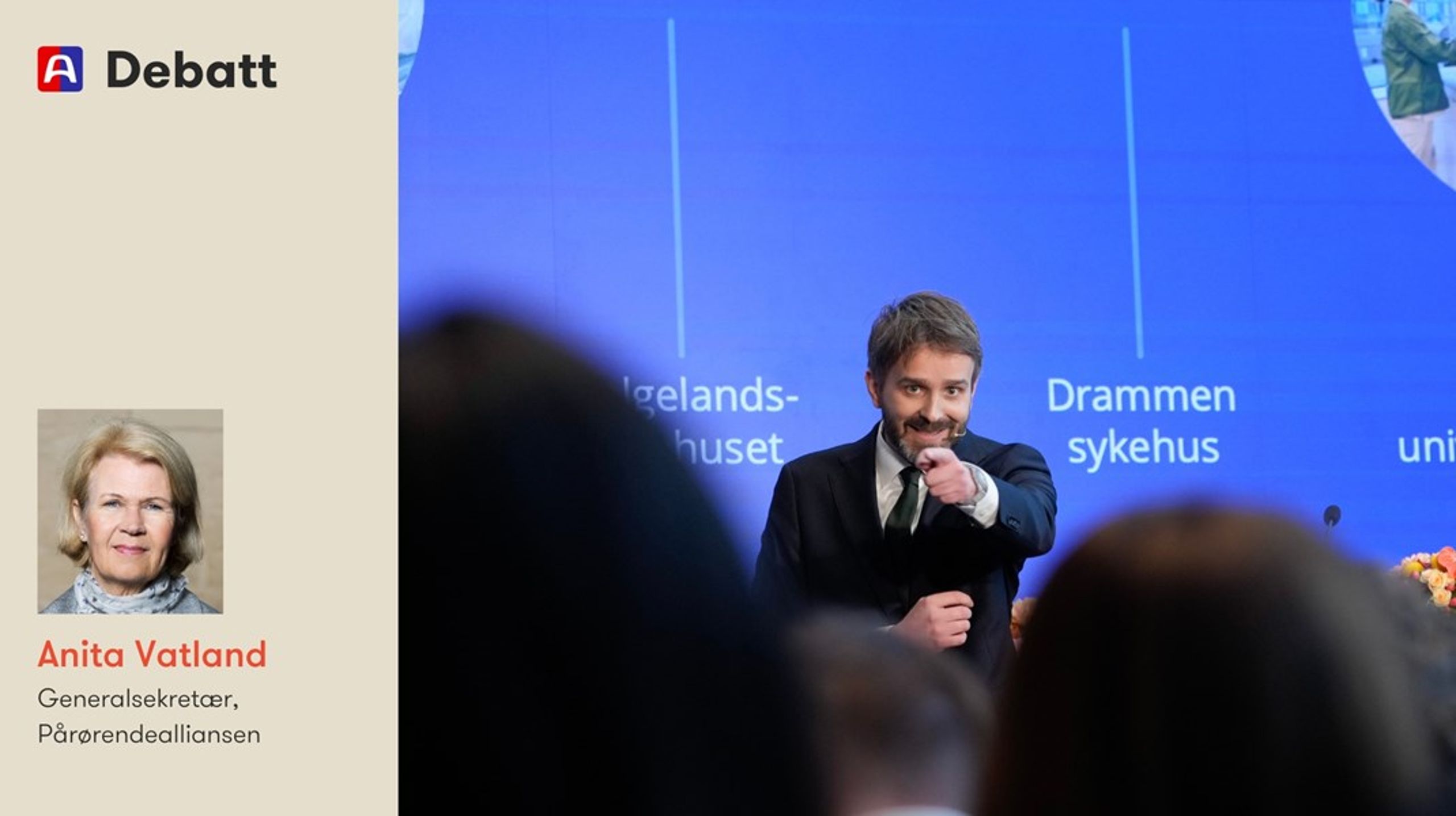 Vi tror at du ønsker deg en helsetjeneste i verdensklasse, Vestre. Det gjør vi også, skriver generalsekretæren i Pårørendealliansen.