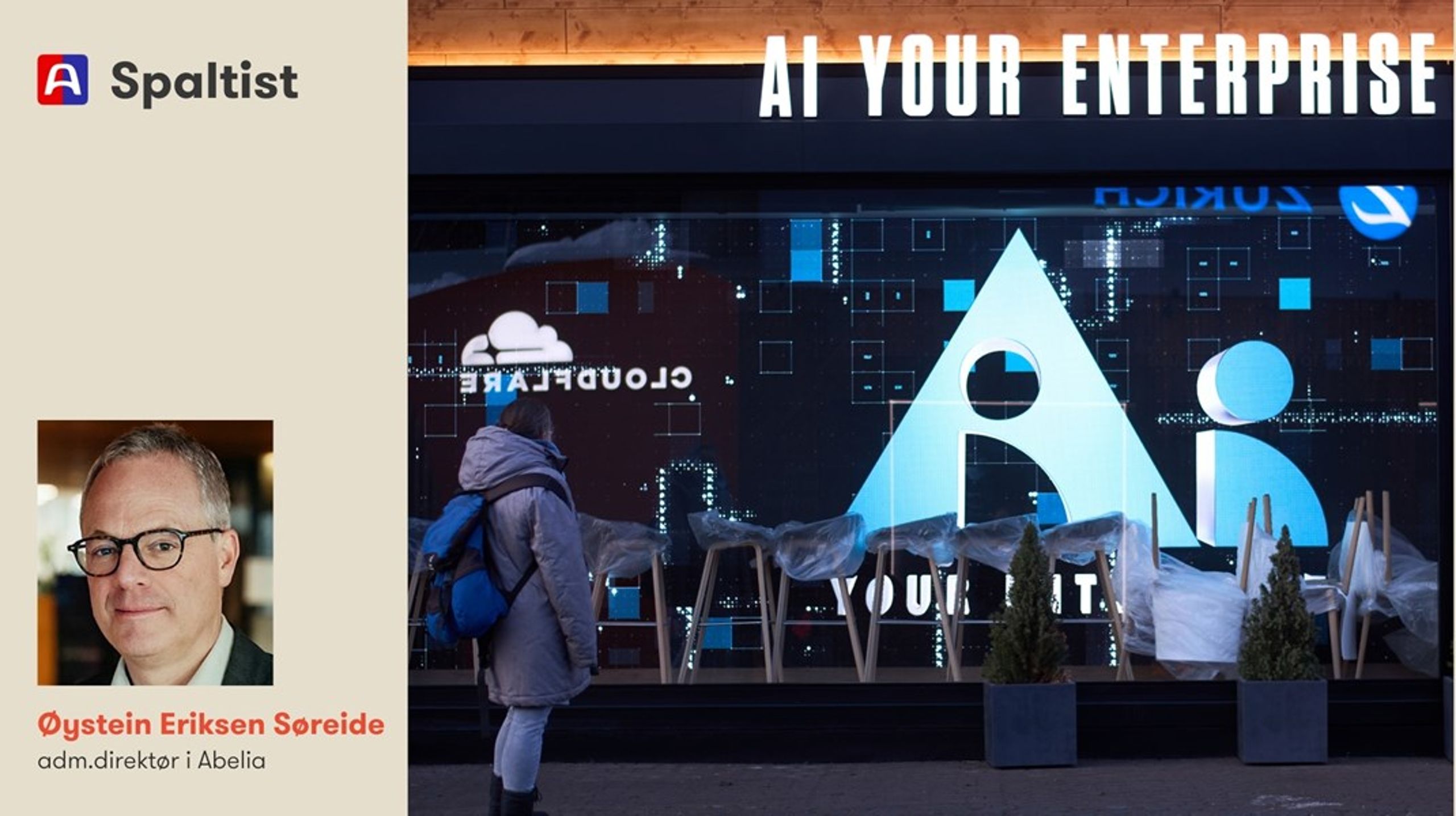 Vi kan og bør ikke la være å ansette unge arbeidstakere, selv om KI bidrar til å løse en del oppgaver, skriver spaltist Øystein Eriksen Søreide.