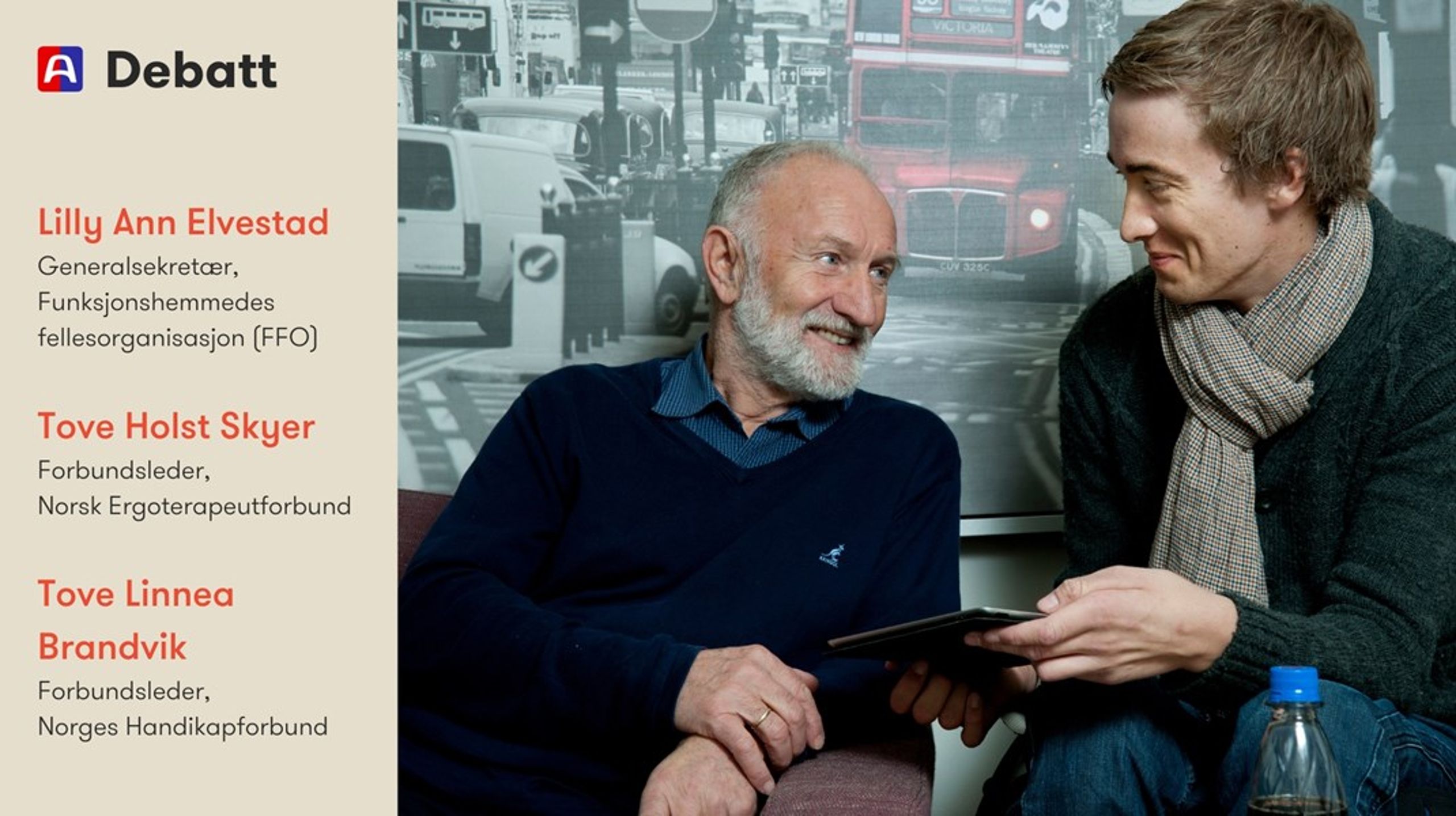 Ergoterapeuter er viktige for at eldre og personer med funksjonsnedsettelser skal kunne leve aktive hverdagsliv og delta i samfunnet, skriver innleggsforfatterne.