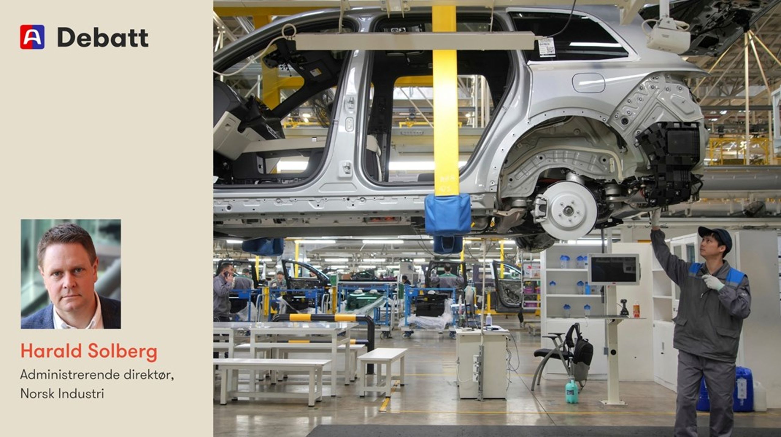 Med norsk industris interesser for øyet er det vanskelig å skjønne hvorfor det skal være en fordel for oss å kunne kjøpe billige kinesiske elbiler, fremfor å stå sammen med EU om å sikre en europeisk bilindustri som vi i Norge har store leveranser til, skriver Norsk Industri-direktøren.&nbsp;