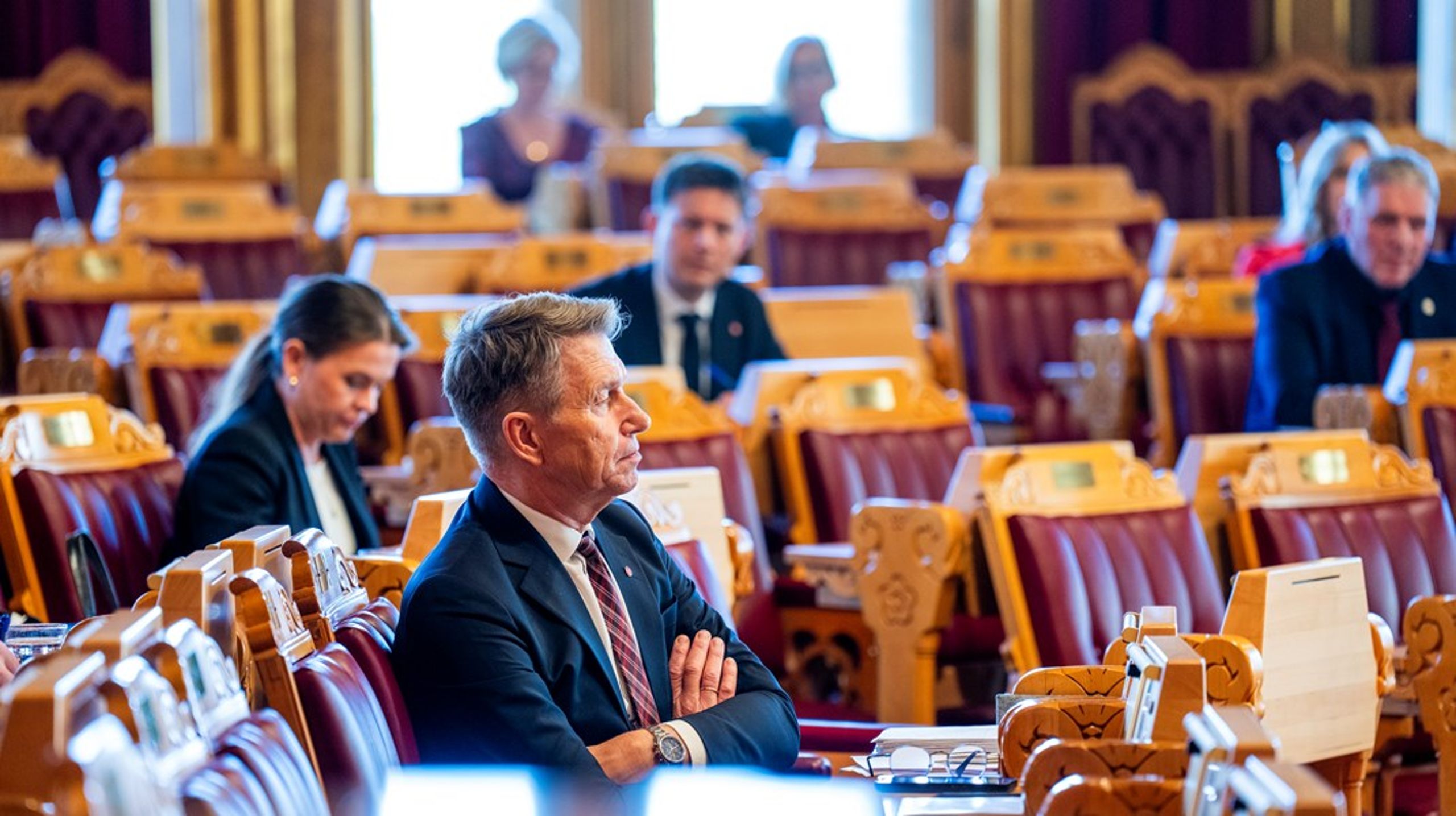Energiminister Terje Aasland var ingen fornøyd mann da Stortinget i fjor vår kjørte på med omkamp av Melkøya-prosjektet. Han er ikke mer fornøyd denne gangen.