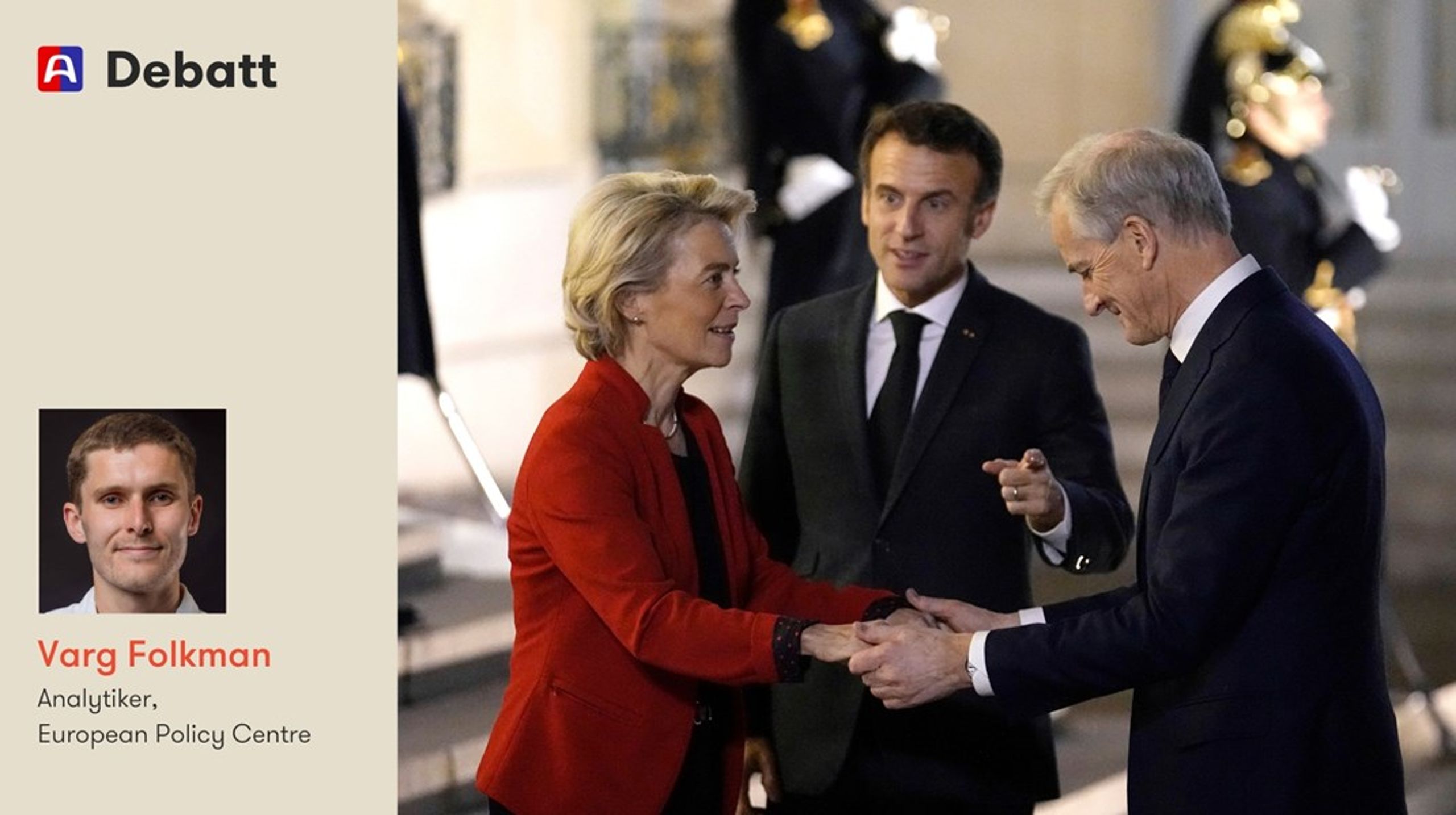 Etter Grønlands-saken er det et åpent spørsmål hva Nato-medlemskapet egentlig innebærer av sikkerhetsgarantier for Norges vedkommende. Vi er ikke del av Den europeiske union og kan ikke gjemme oss i Europakommisjon-president Ursula von der Leyens skjørt i møte med en mer brutal verden, skriver innleggsforfatteren.