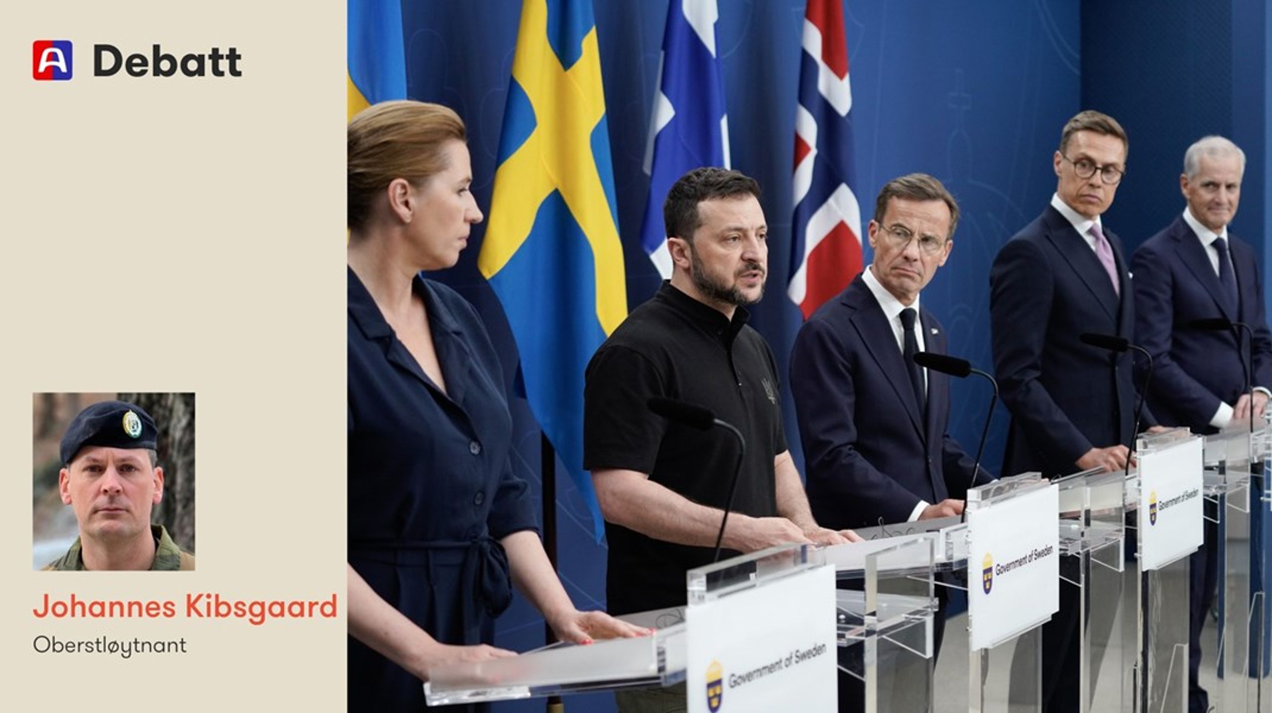 Vi må forsøke å se langsiktige løsninger, selv om vi er omgitt av et svare kaos akkurat nå, mener oberstløytnant Johannes Kibsgaard.