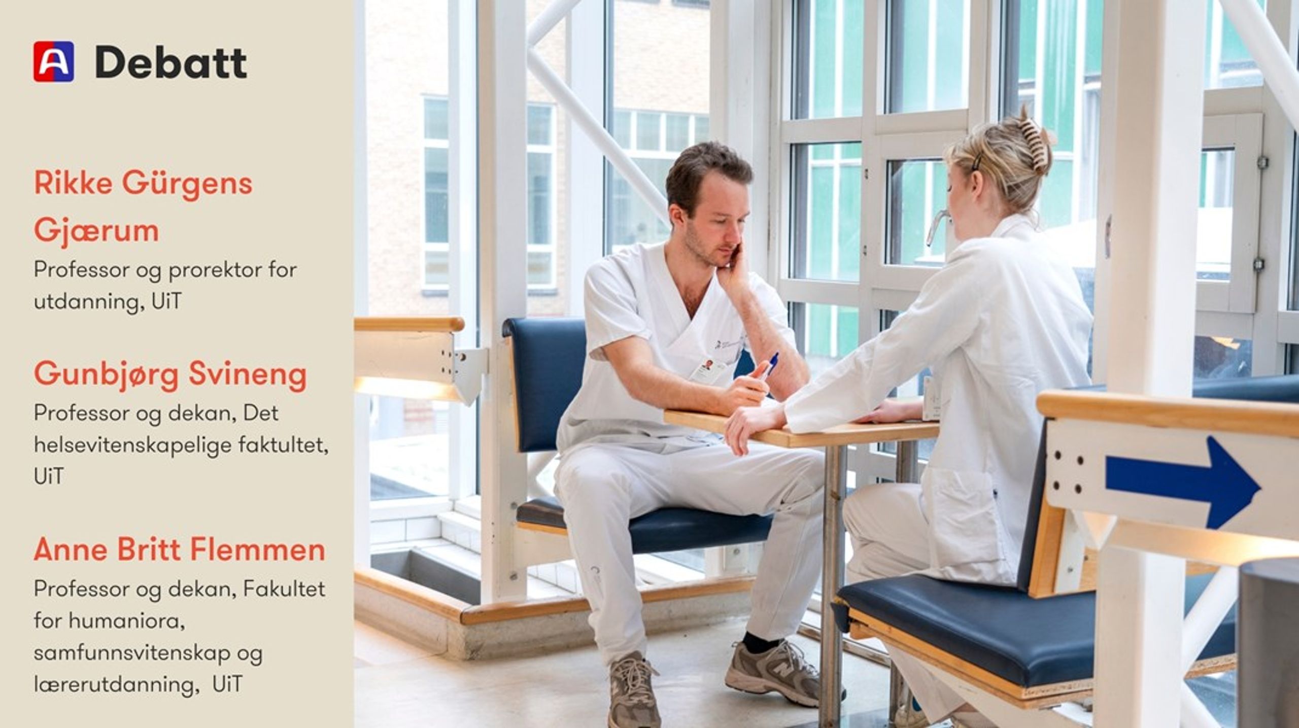 Vi&nbsp;forslår et&nbsp;nytt&nbsp;«talekompass»&nbsp;i debatten: Ikke kritiser studentene og ungdommene&nbsp;våre som er motiverte til å gå inn i krevende velferdsyrker&nbsp;som&nbsp;Norge som nasjon er avhengig av, og&nbsp;hold fokus&nbsp;det som betyr mest, skriver innleggsforfatterne.