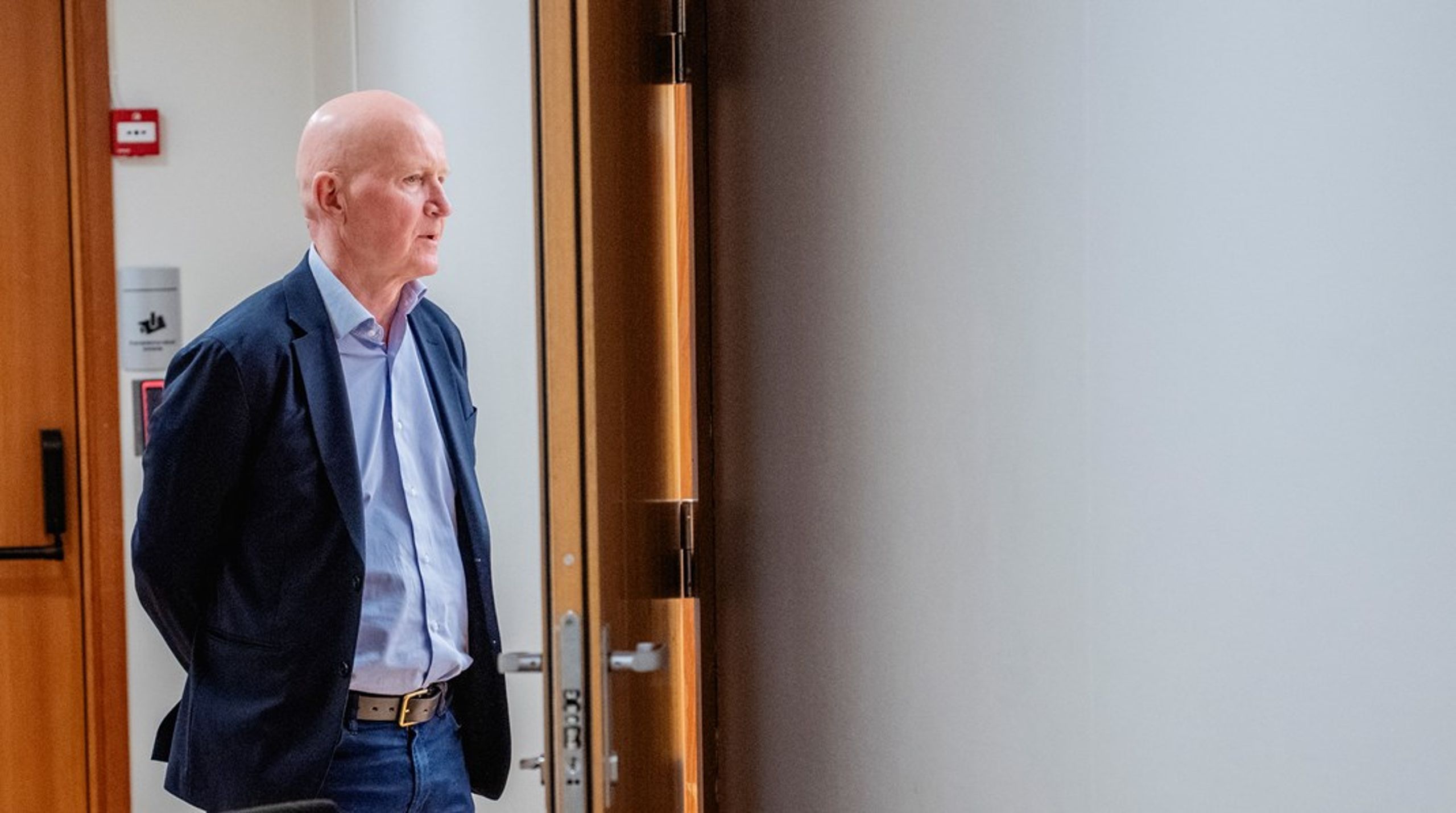 VG-journalist Bjørn Haugan måtte møte i retten torsdag, men han nektet å forklare seg om hvor ofte han har drukket og spist på Norsk Industri regning.