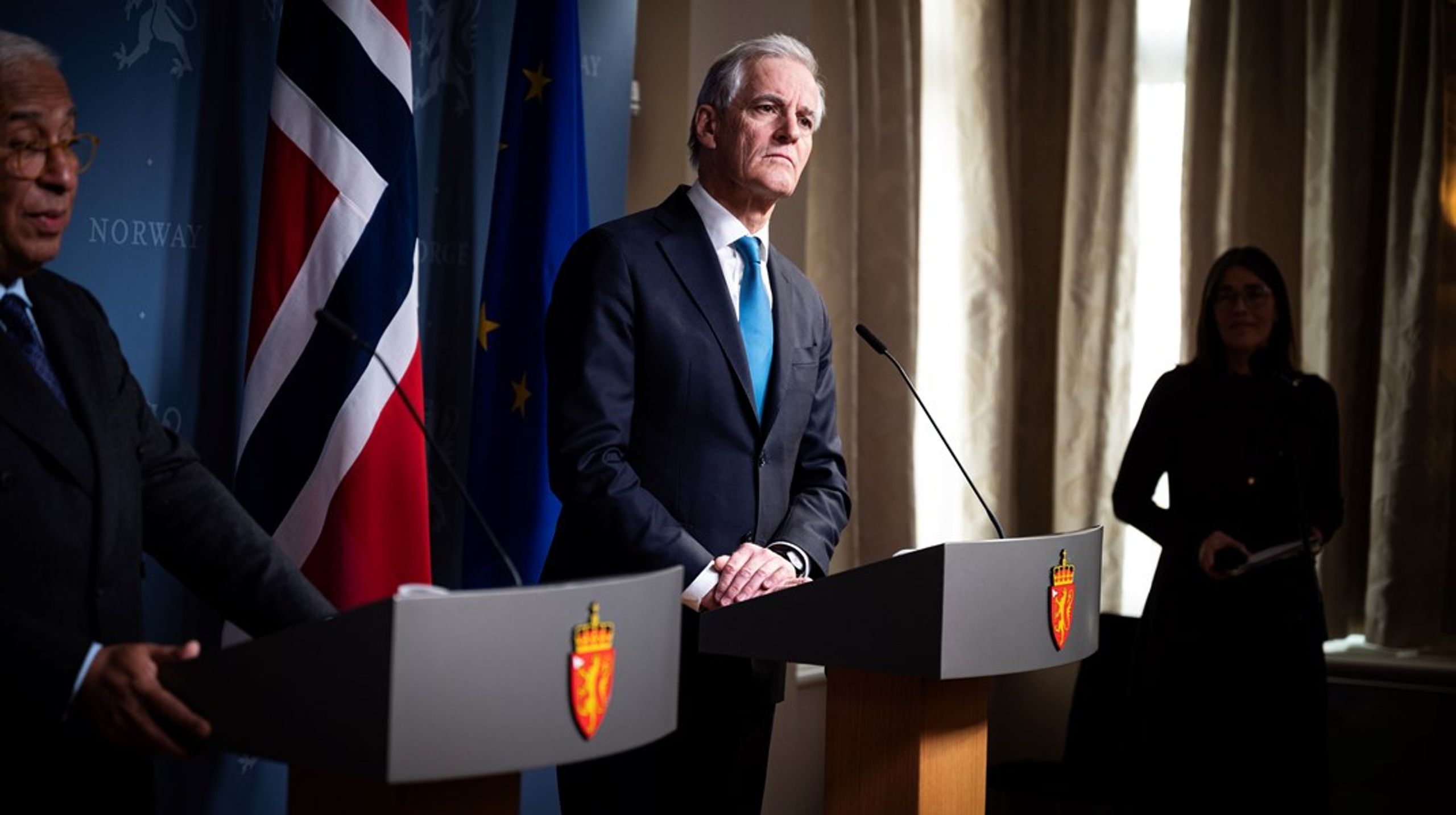 Statsminister Jonas Gahr Støre (Ap) har ingen kommentar til at Donald Trump høvler over Spania og Storbritannia.