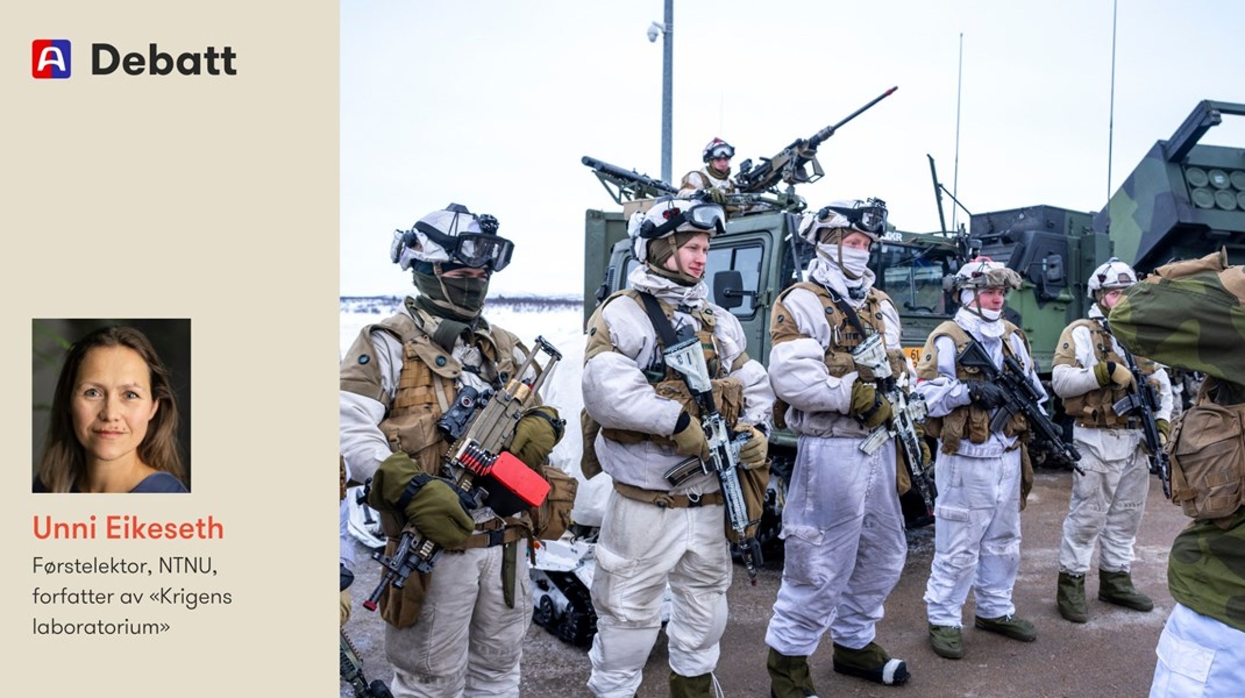 Ved at studentar blir introdusert for og rekruttert inn i våpenindustri gjennom utdanninga, kan det føre til hjerneflukt frå sivil sektor, skriv innleggsforfattaren.