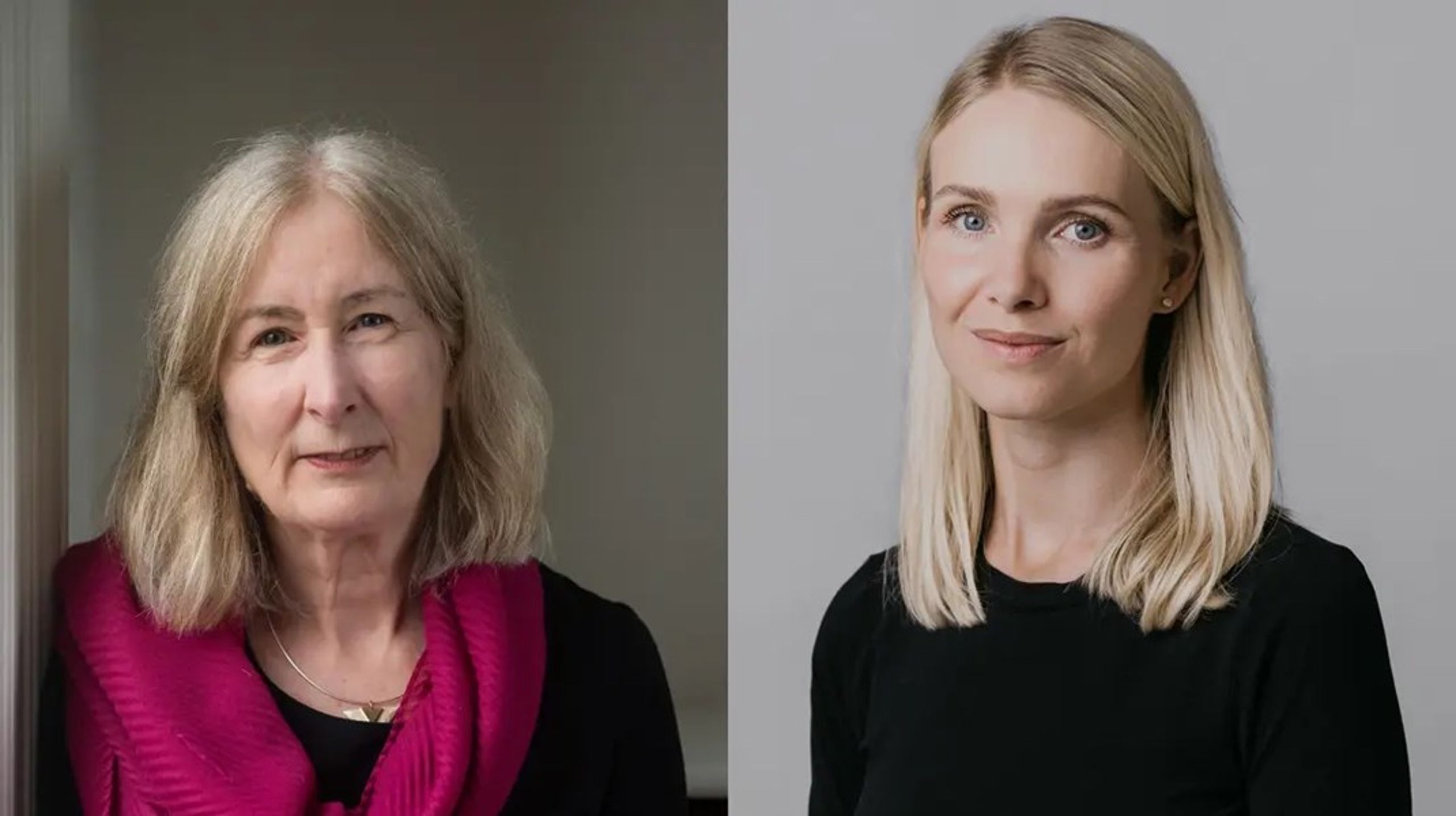 Lyndal Roper og Majse Lind får overrakt prisene sine under en høytidelig seremoni på Universitetet i Bergen i juni.