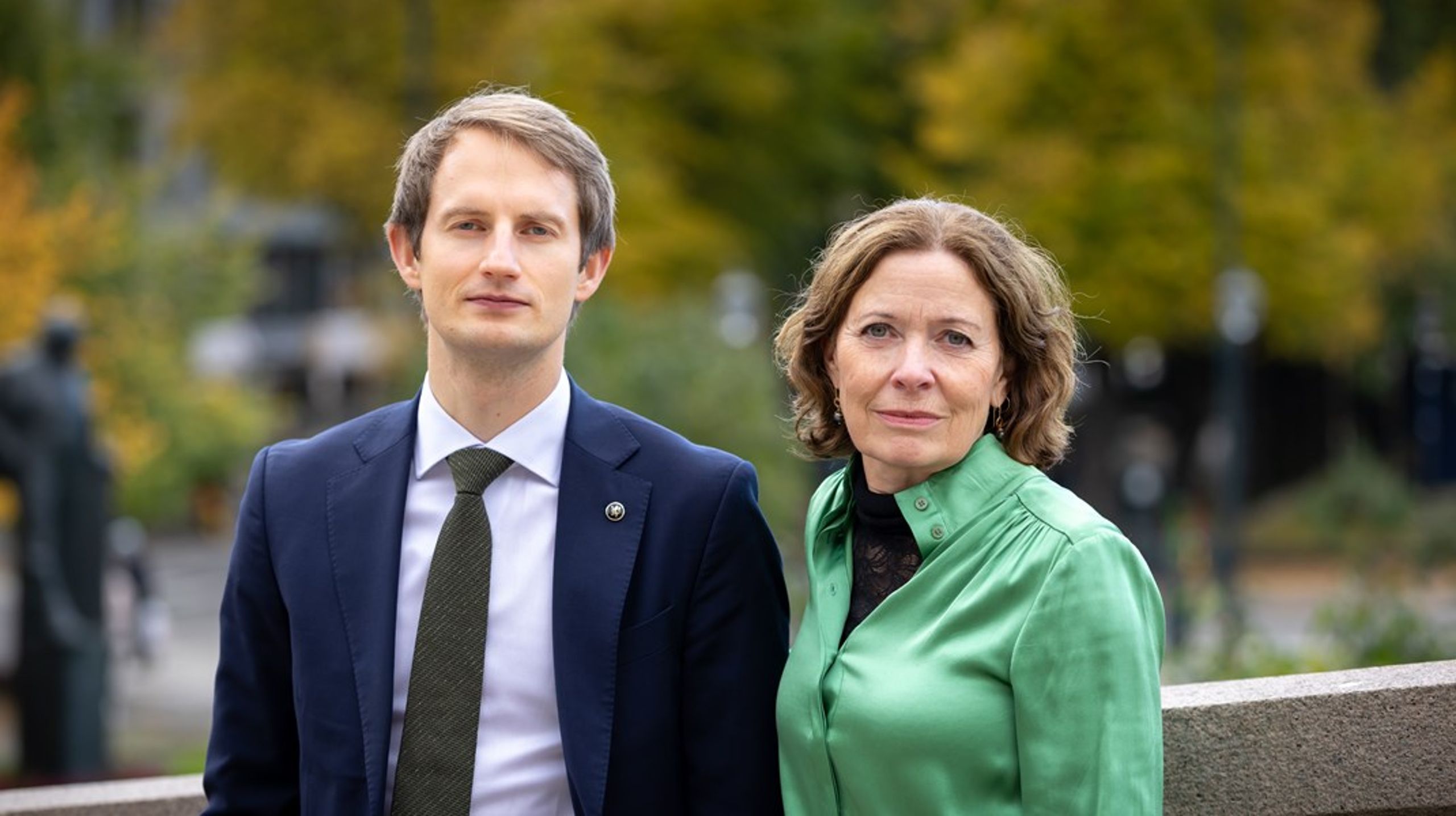 Høyres energi- og miljøfraksjon består av Aleksander Stokkebø og Kari Sofie Bjørnsen. De står bak forslaget om støtteordningen for flytende havvind, sammen med finanspolitisk talsperson Nikolai Astrup.