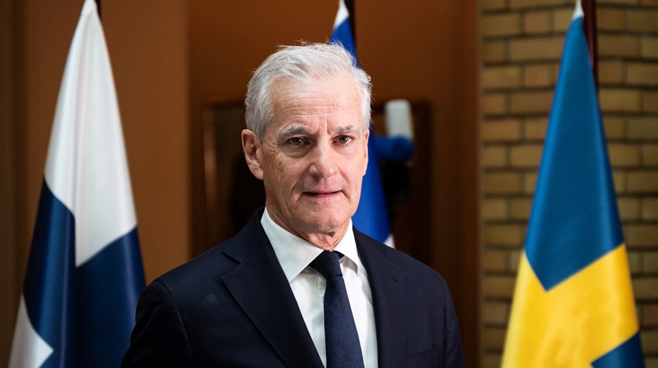 Statsminister Jonas Gahr Støre (Ap) talte til Nordisk råd i Stortinget fredag.
