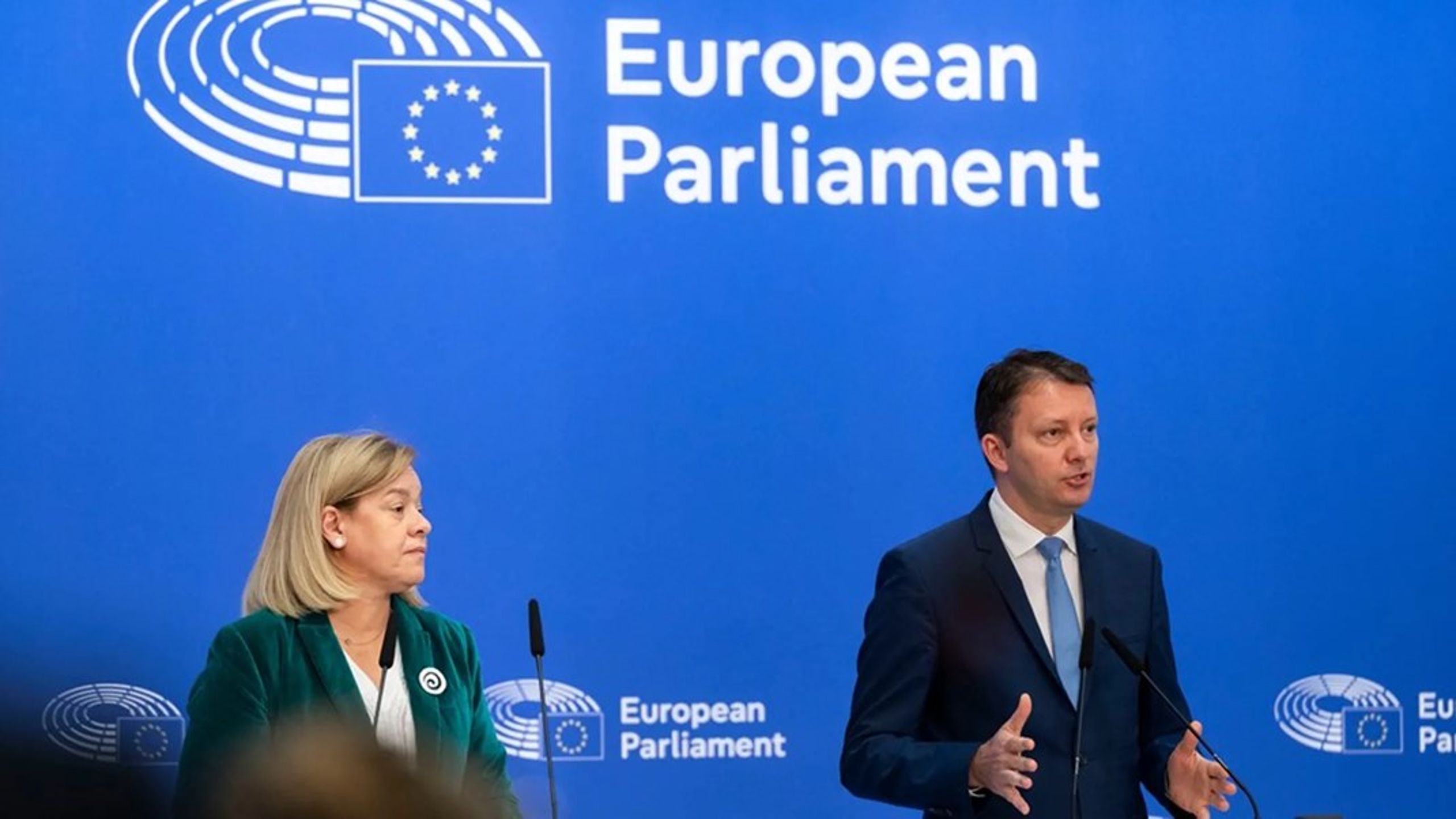 – Vi må sikre at Europa har midlene til å møte utfordringene, sier&nbsp;EU-parlamentets komiteledere for Unionens neste langtidsbudsjett, Carla Tavares og Siegfried&nbsp;Mureşan.