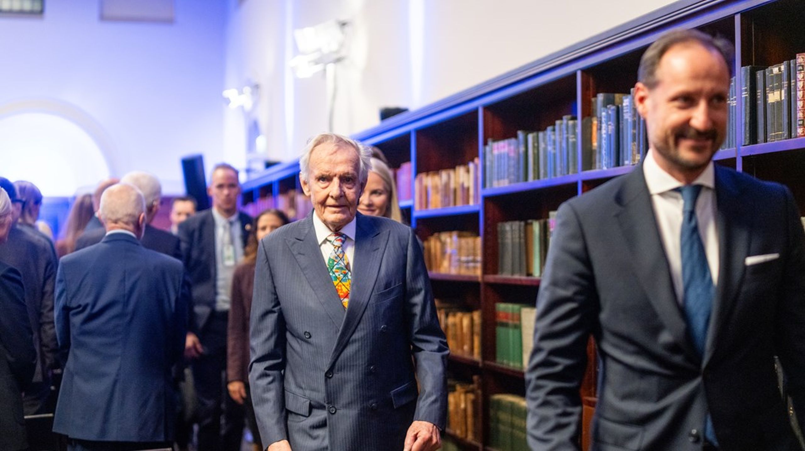 Tore Godal under lanseringen av biografien «Norges dyreste mann – Historien om legen Tore Godal».