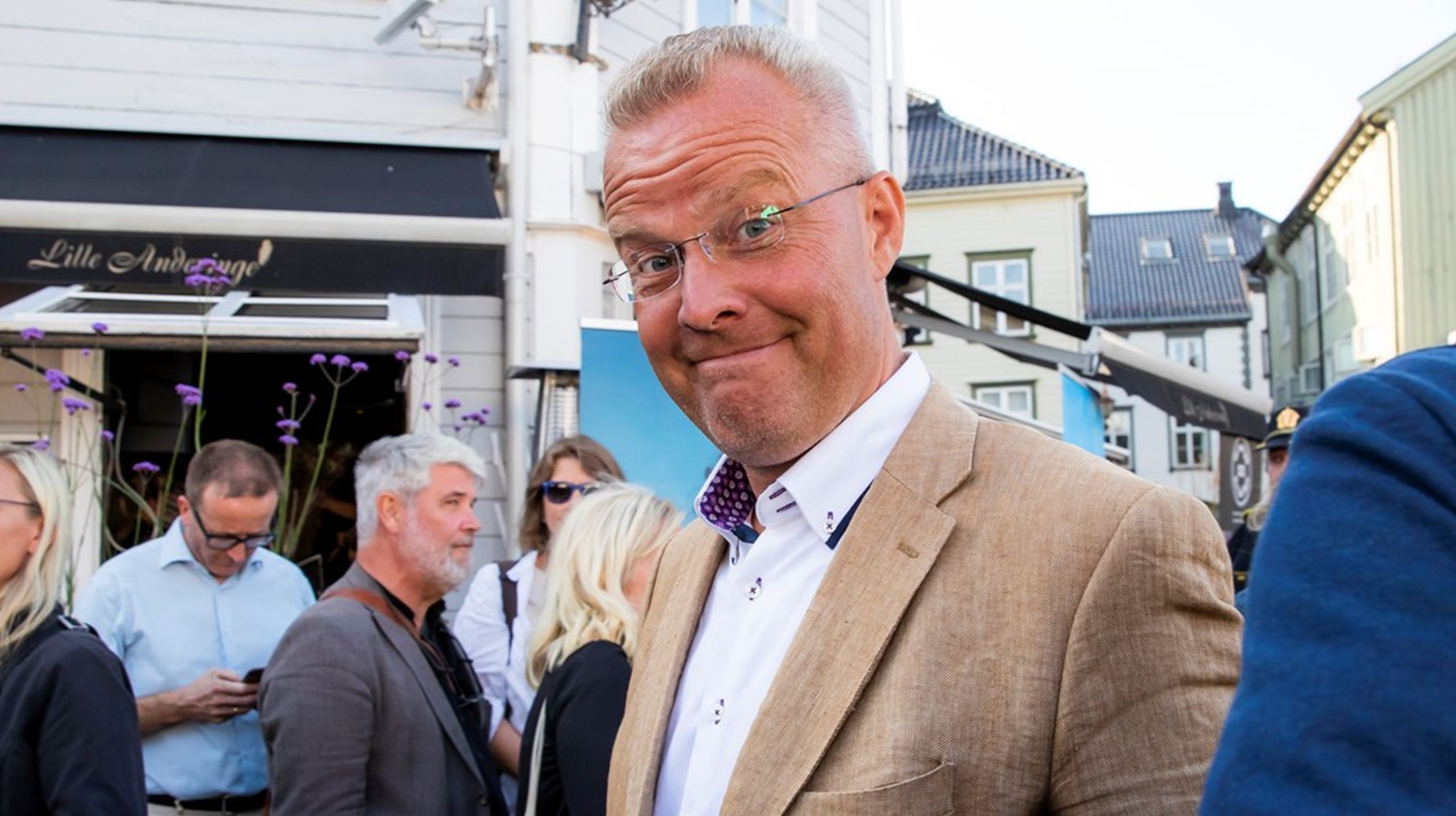 Alliansen-leder Hans Jørgen Lysglimt Johansen under Arendalsuka i 2019.